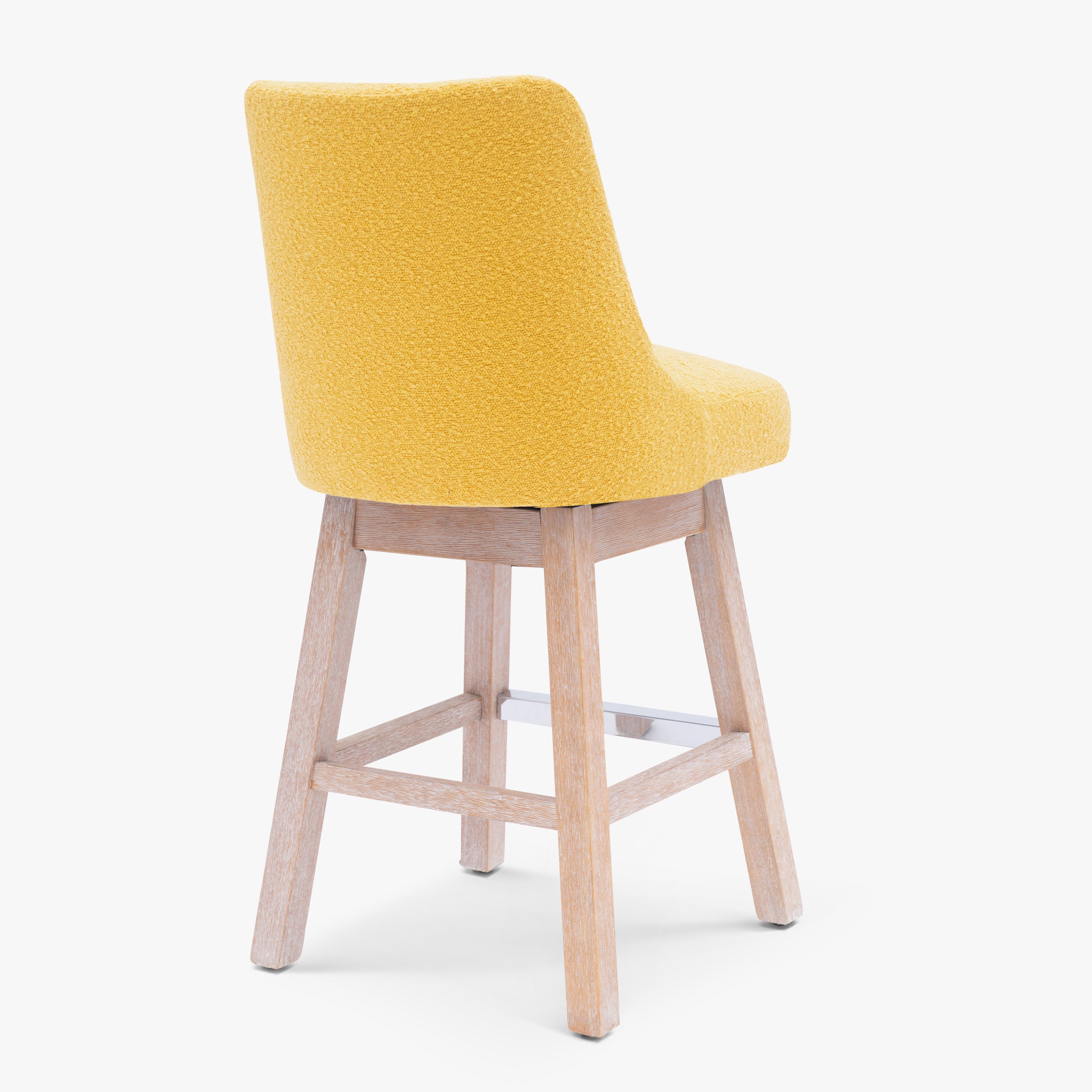 Amélie 26" Upholstered Swivel Counter Height Bar Stool