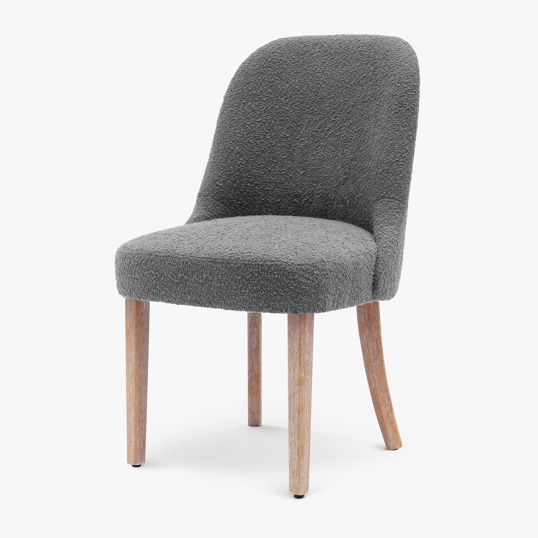 Amélie Mid-Century Modern Upholstered Boucle Dining Chair