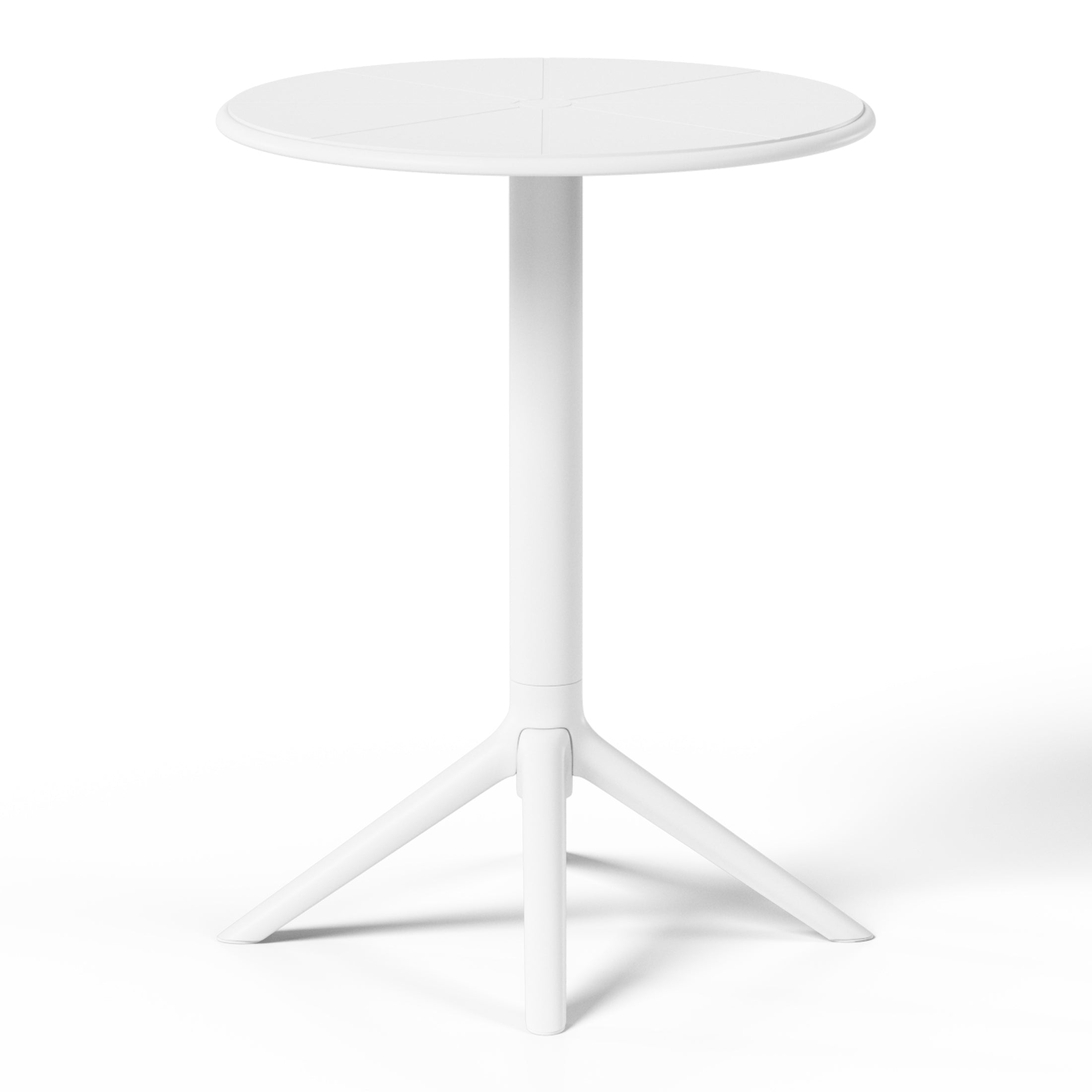 Sunshine 23.5" Outdoor Polypropylene Resin Round Patio Bistro Dining Table for 2