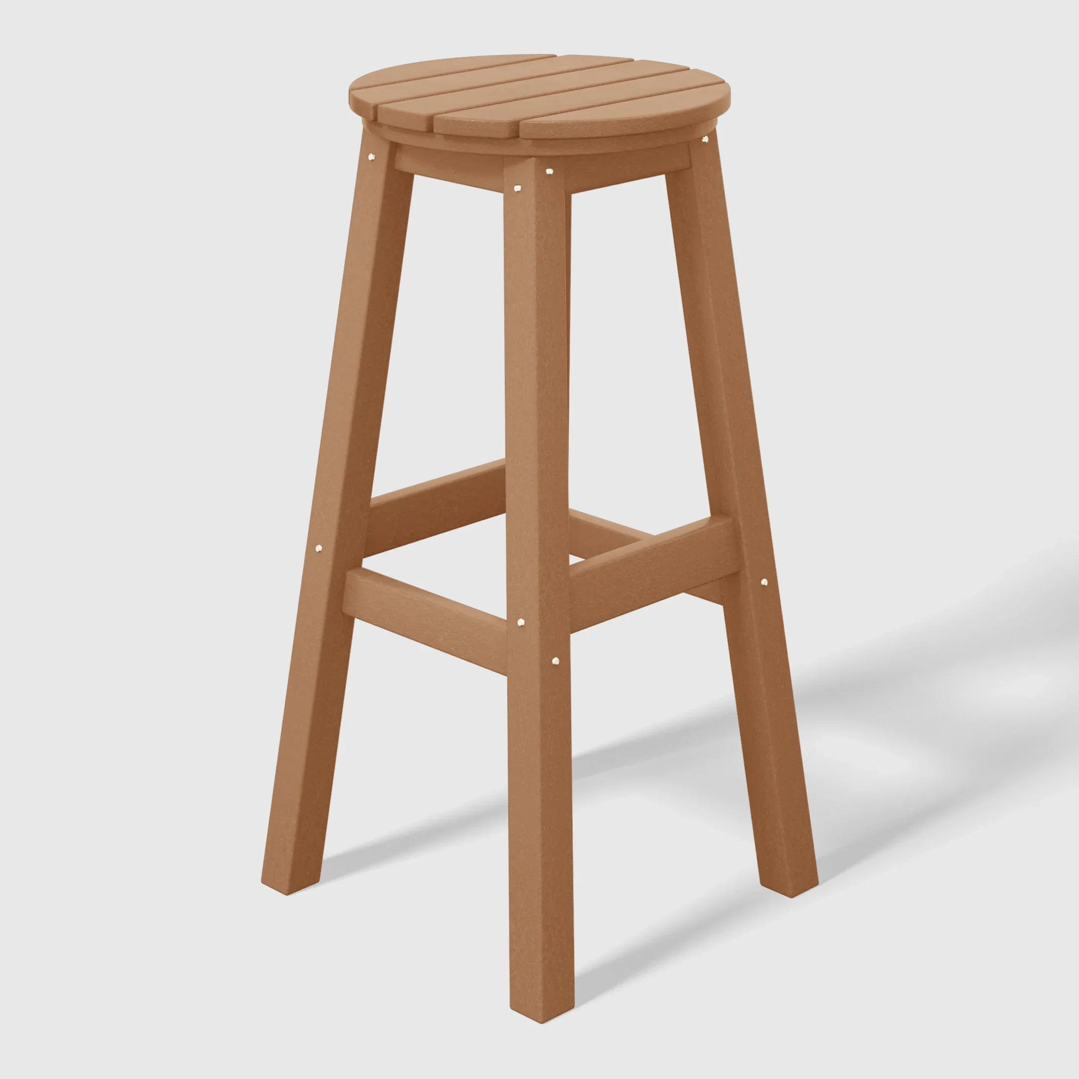 Paradise 29" HDPE Outdoor Patio Round Bar Stool Set of 2