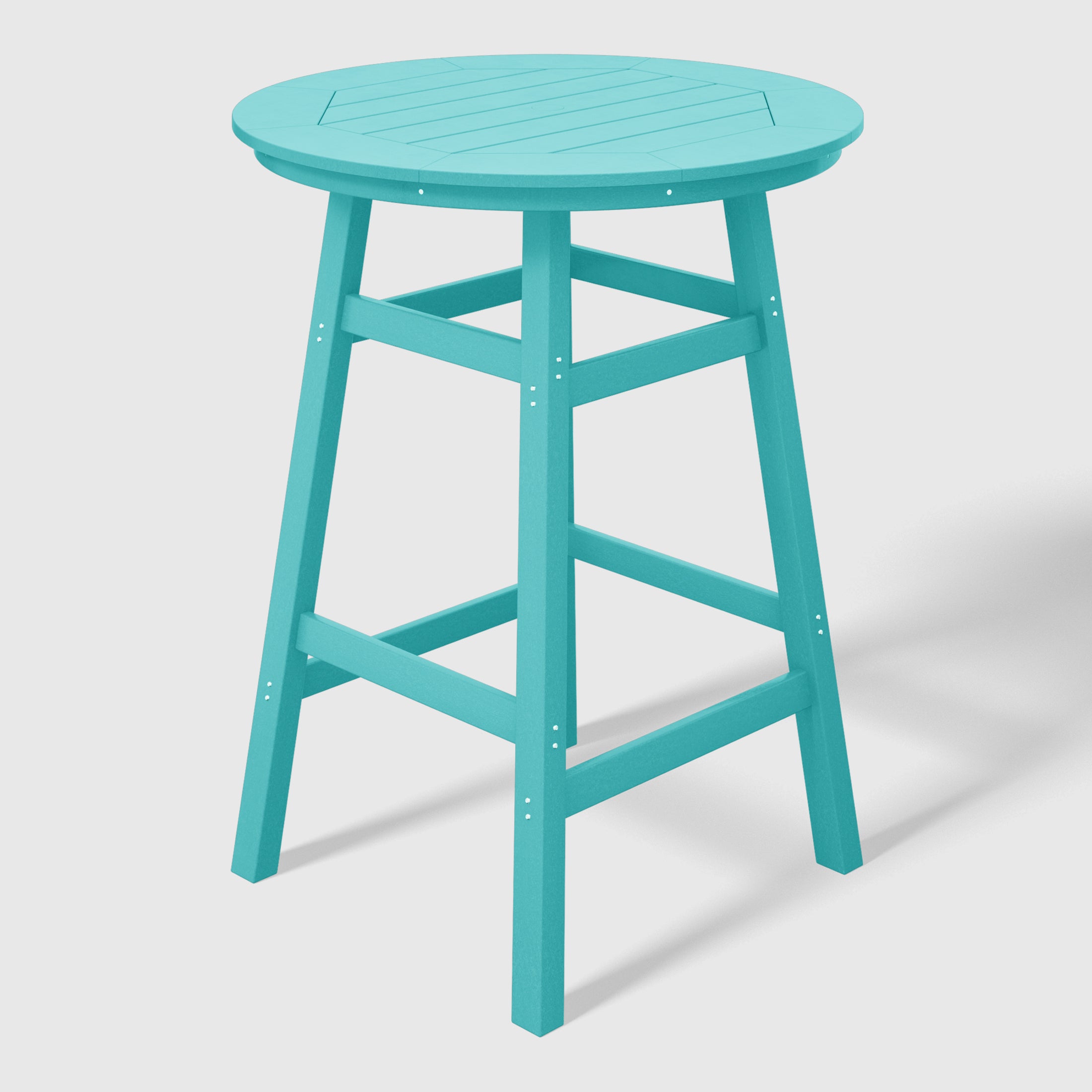 Paradise Outdoor 35" HDPE Round Patio Bar Height Table