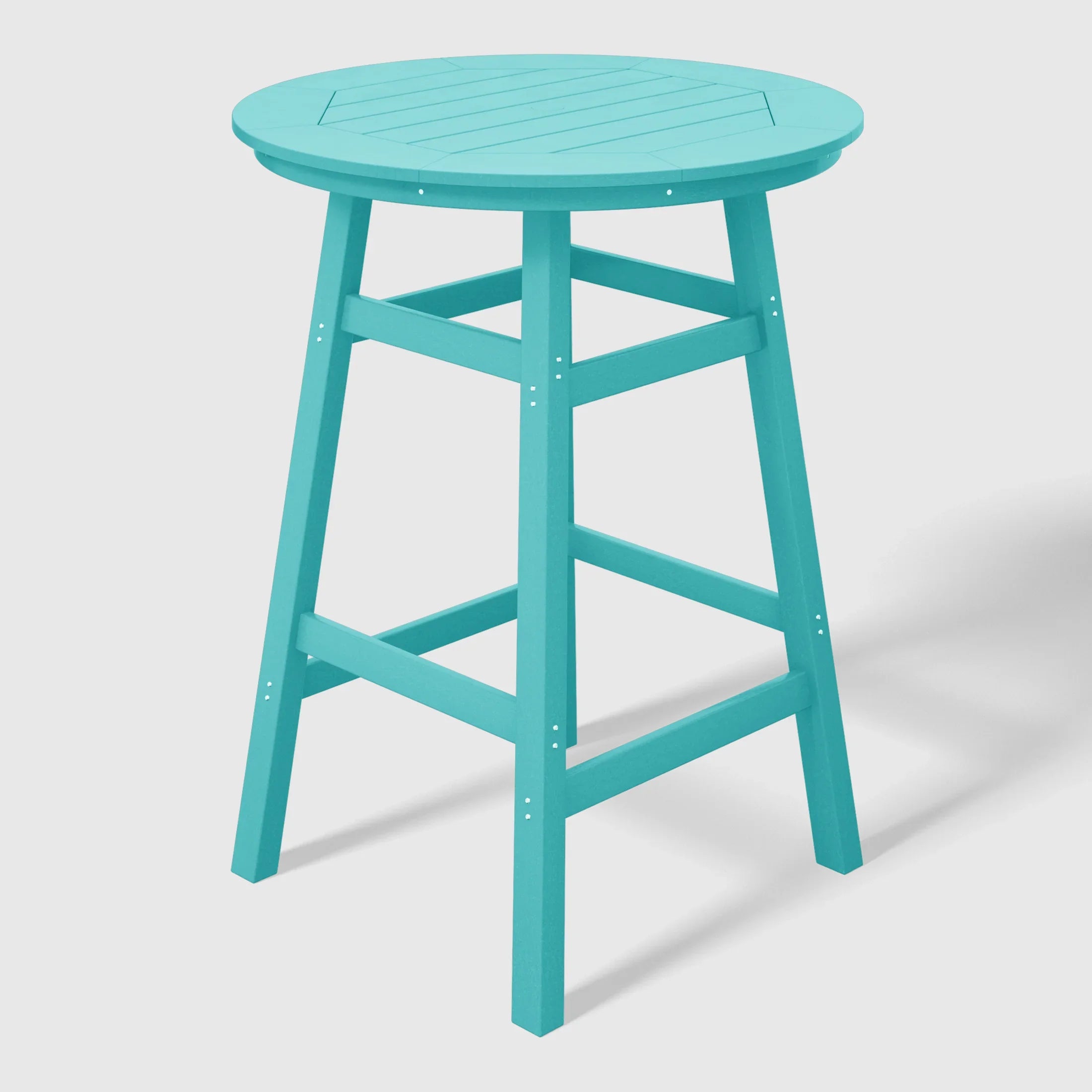 Paradise Outdoor 35" HDPE Round Patio Bar Height Table