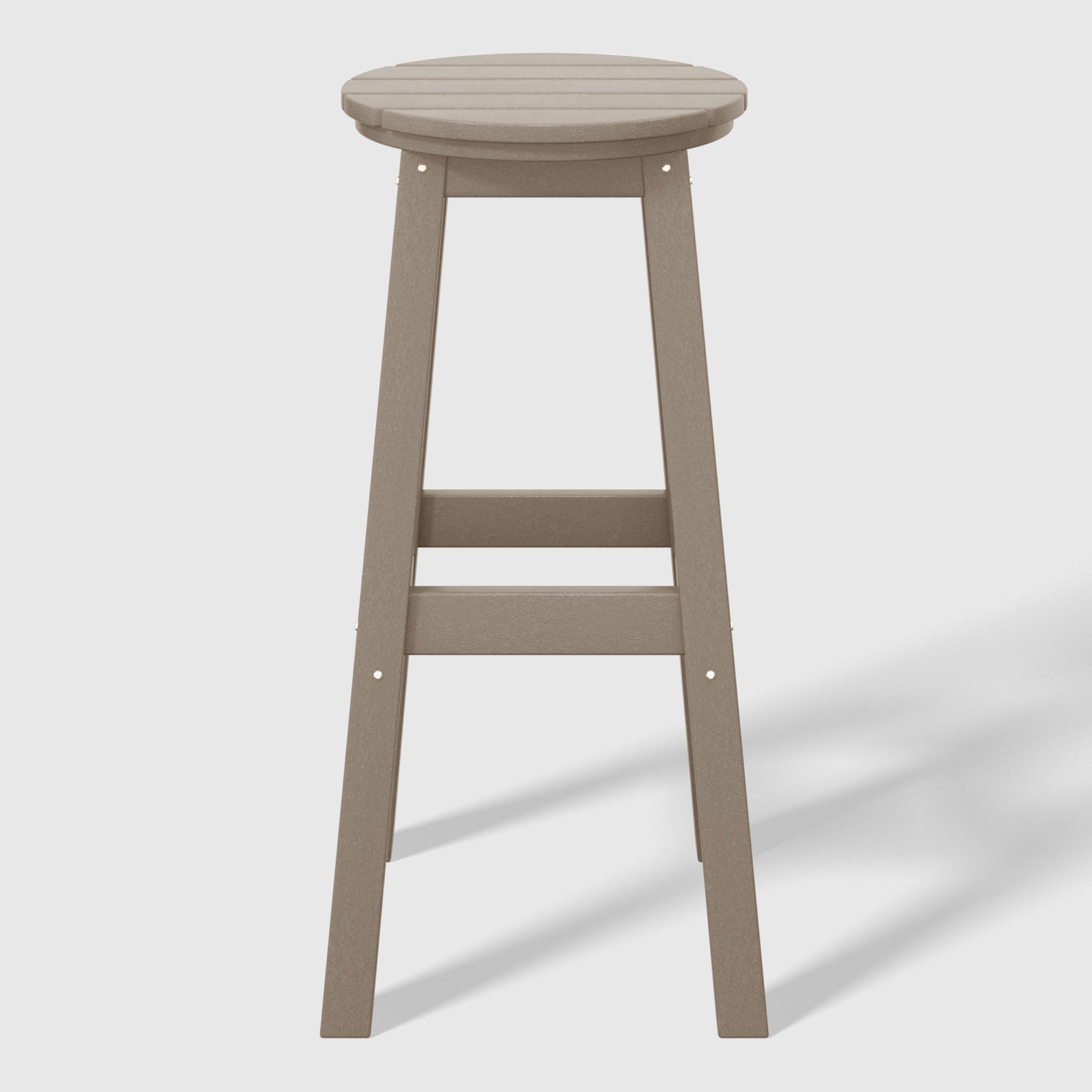 Paradise 29" HDPE Outdoor Patio Round Bar Stool Set of 3