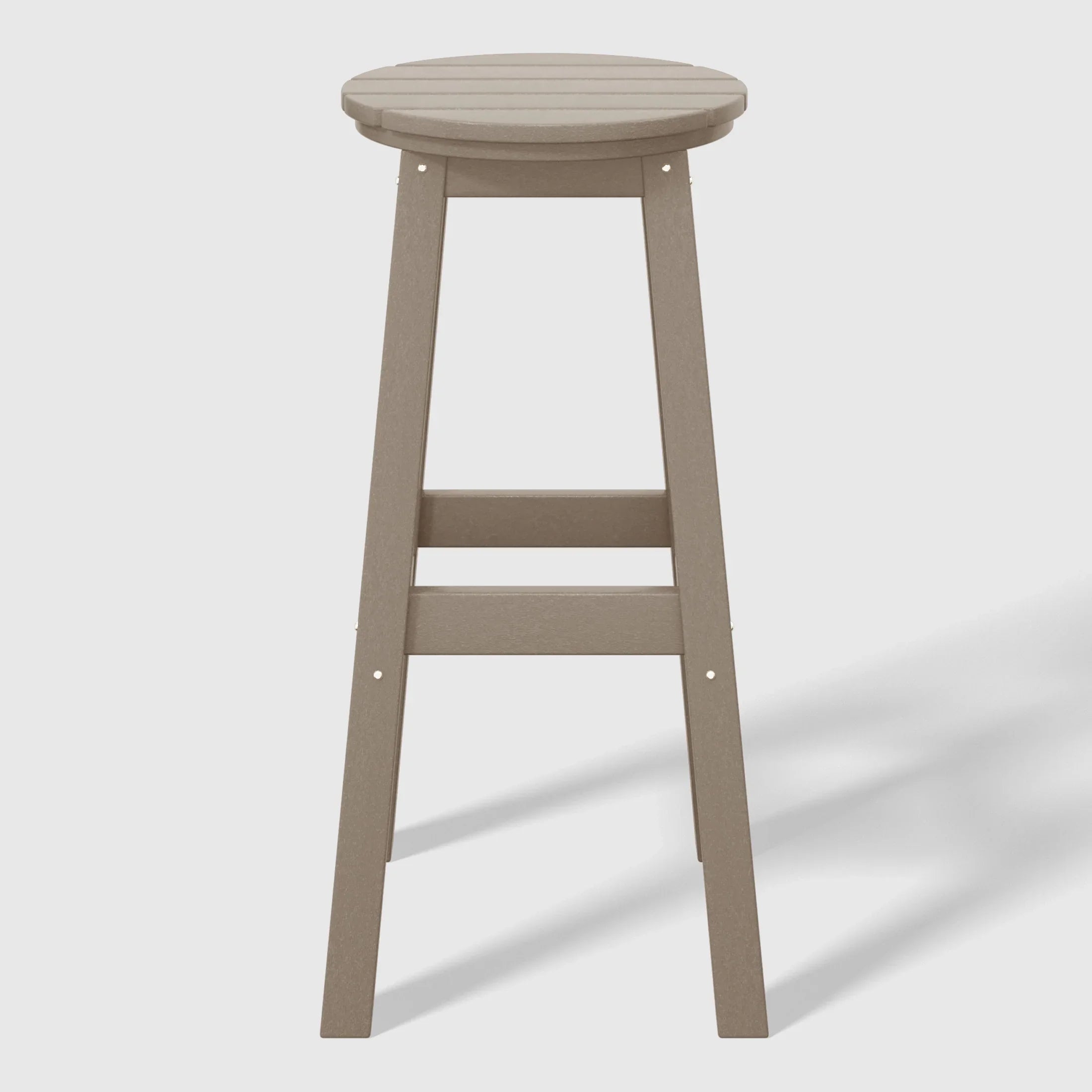 Paradise 29" HDPE Outdoor Patio Round Bar Stool Set of 2