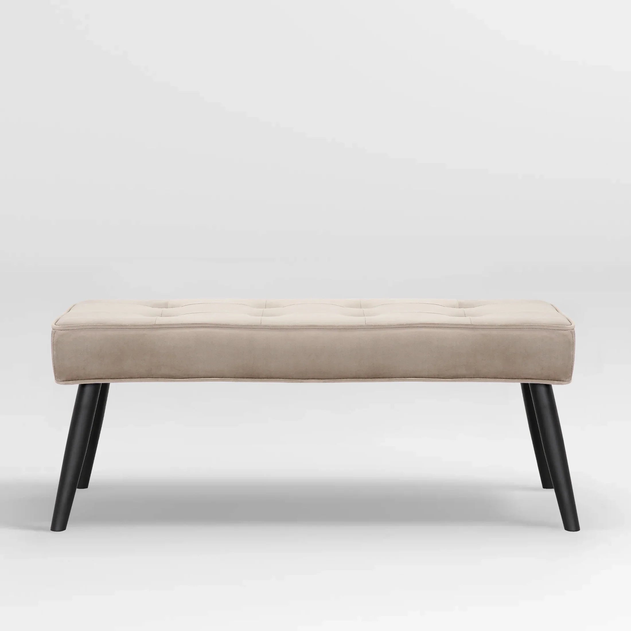 Hank Button Tufted Velvet Upholstered Accent Bench