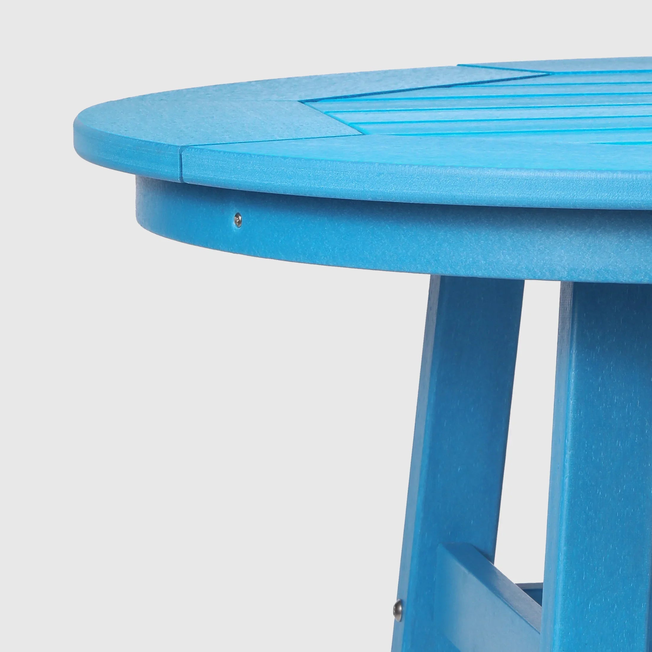 Paradise Outdoor 35" HDPE Round Patio Counter Height Bar Table