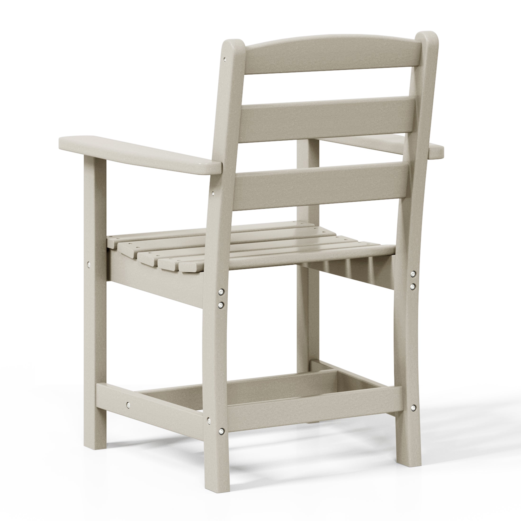 Palms Outdoor HDPE Patio Classic Dining Arm Chair