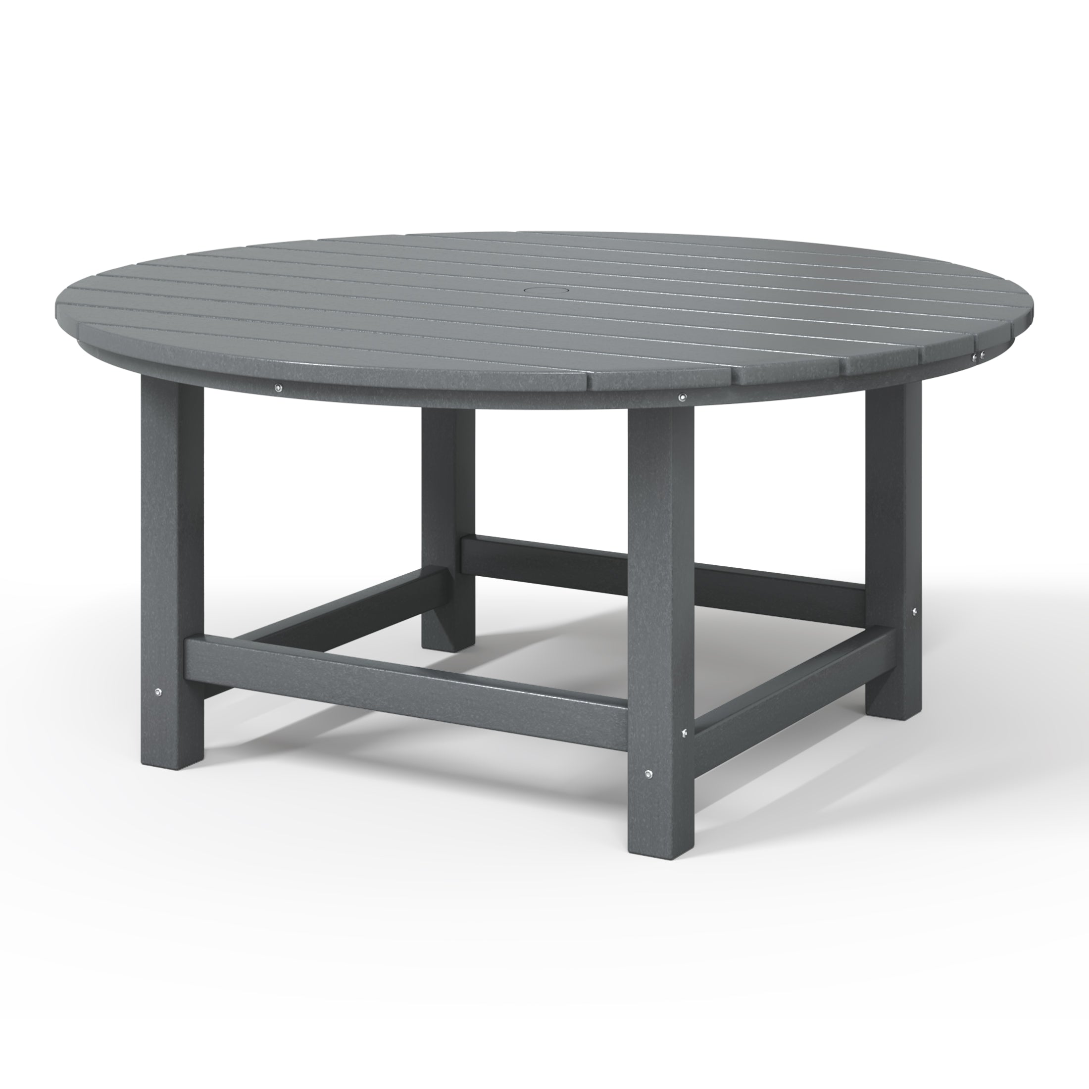 Paradise Low Outdoor HDPE Round Patio Coffee Table