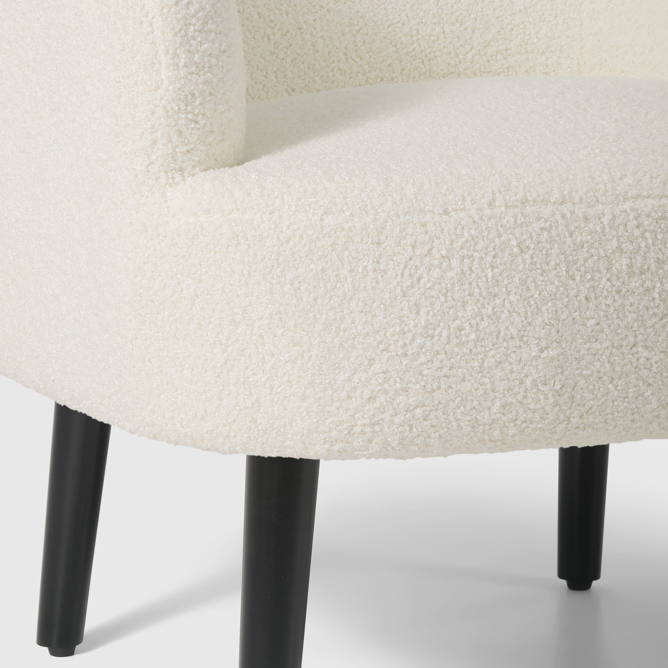 Celine 29" Wide Mid Century Modern Club Barrel Accent Armchair, Set of Two