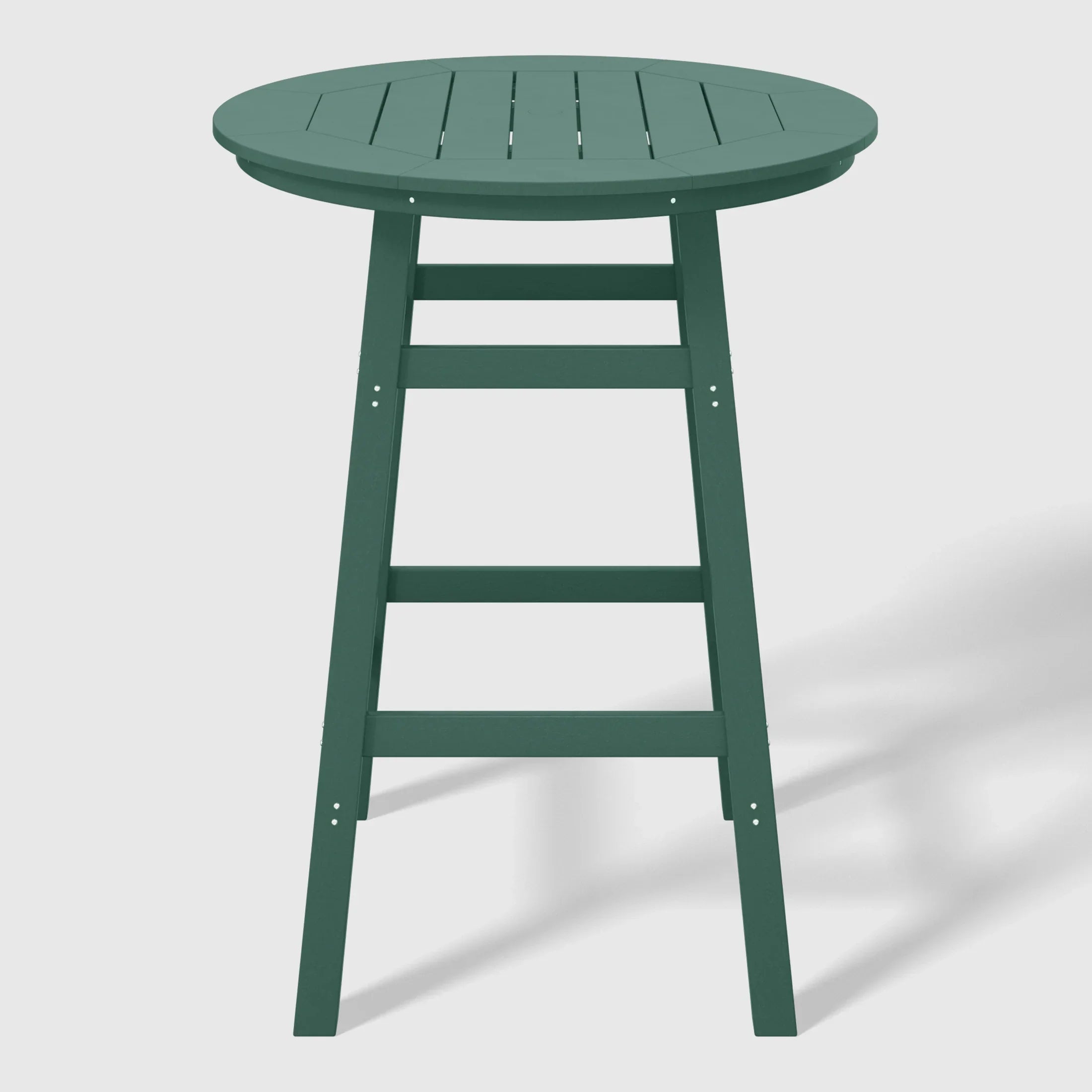 Paradise 5-Piece HDPE Outdoor Patio Dining Bar Bistro Table Set with Bar Stools