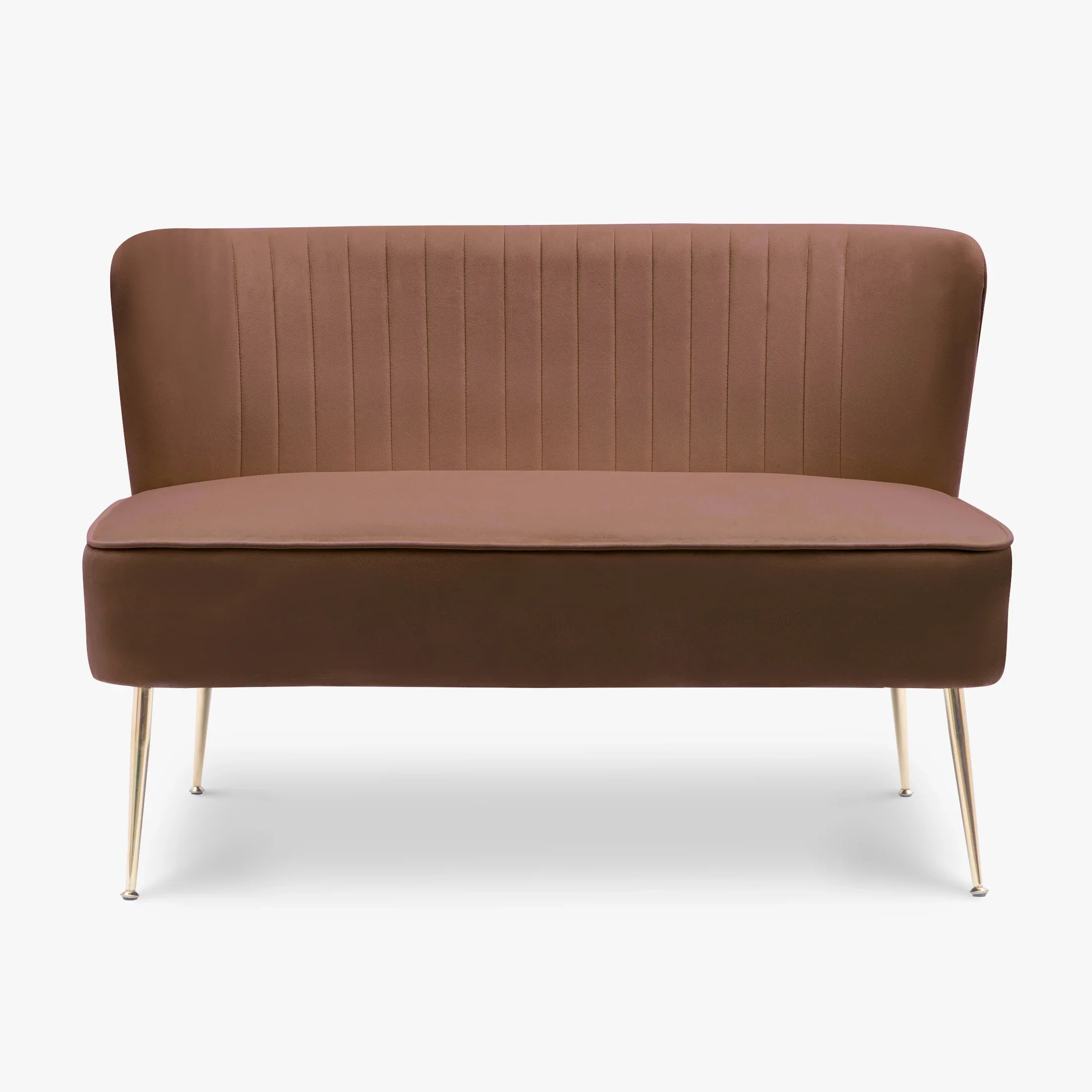 Alaia Mid Century Modern Tufted Velvet Loveseat Sofa and 25" Accent Chair 3-Piece Set