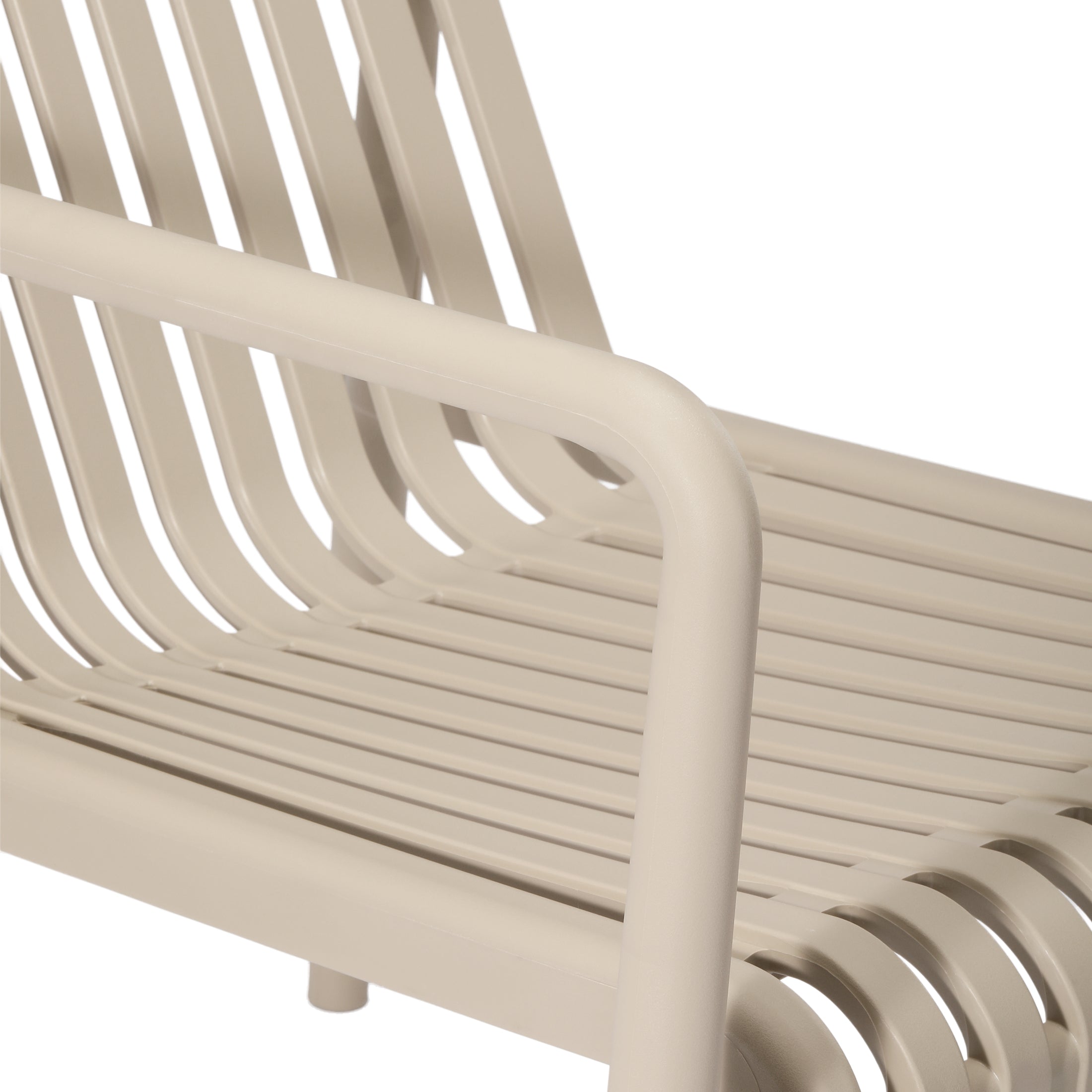 Sunshine Outdoor Modern Stackable Plastic Patio Club Armchairs (Set of 2)