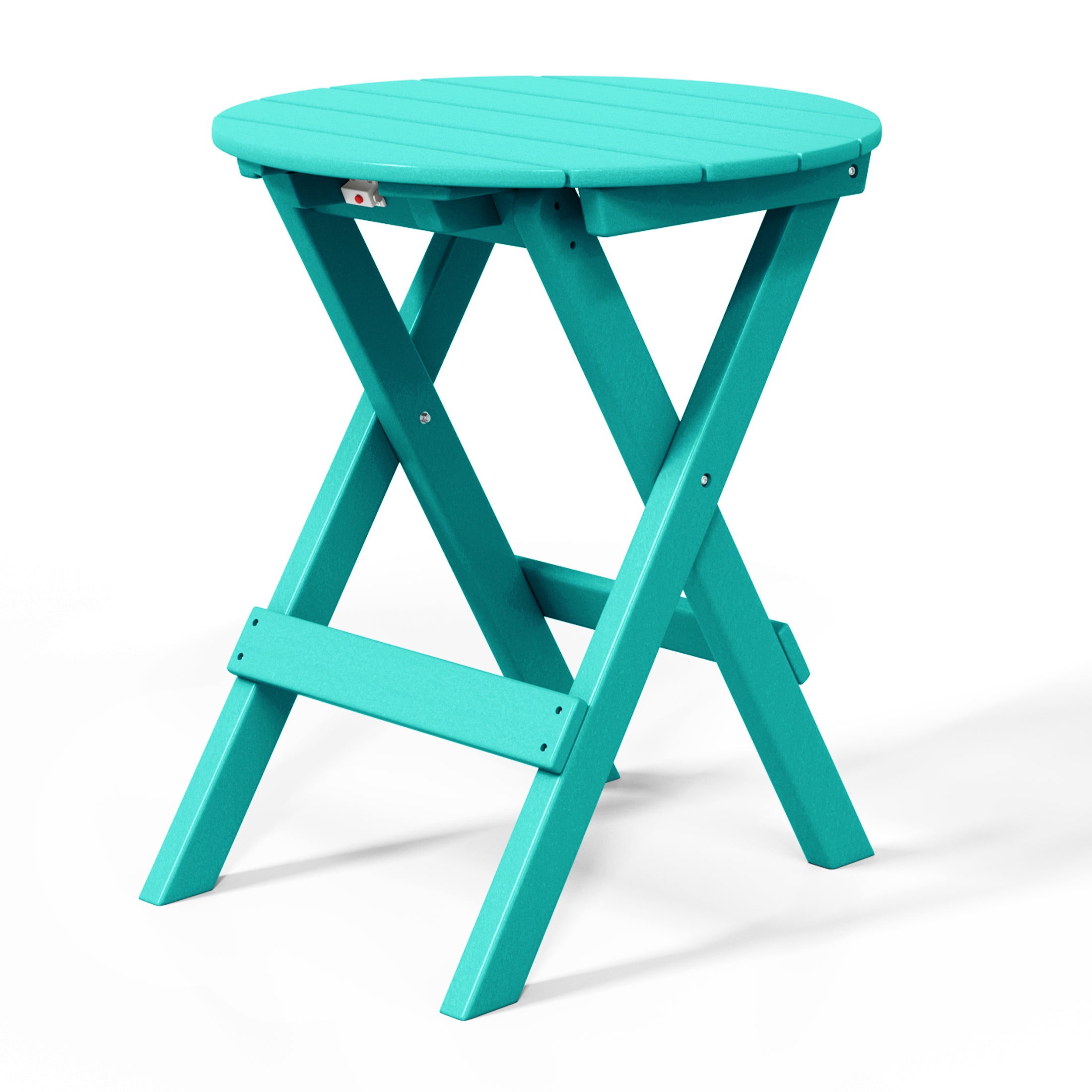 Paradise HDPE Outdoor 24.5 Inch Round Portable Folding Patio Dining Table