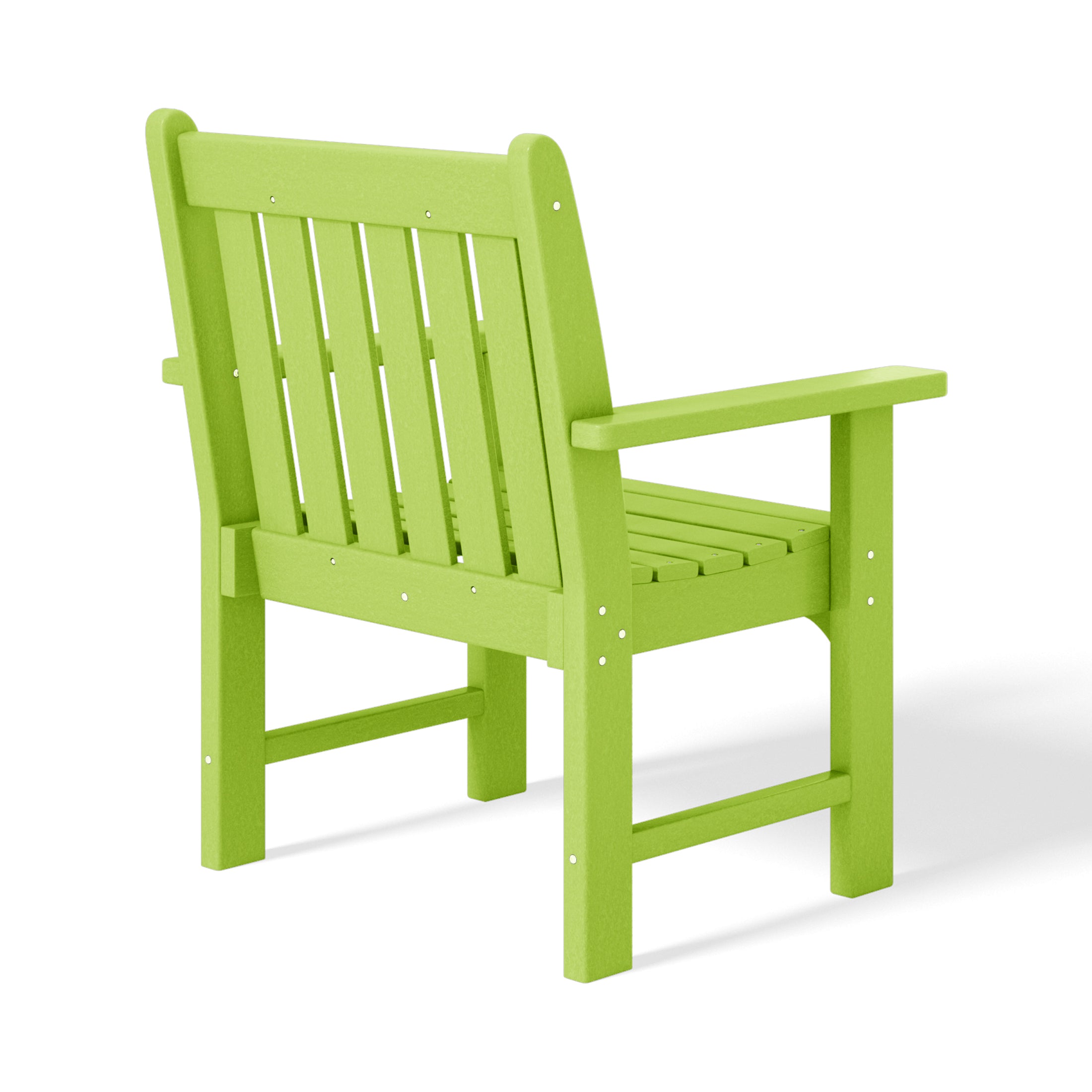 Paradise Outdoor Patio 2-Piece HDPE Adirondack Garden Chair with Square Adirondack Side Table Set
