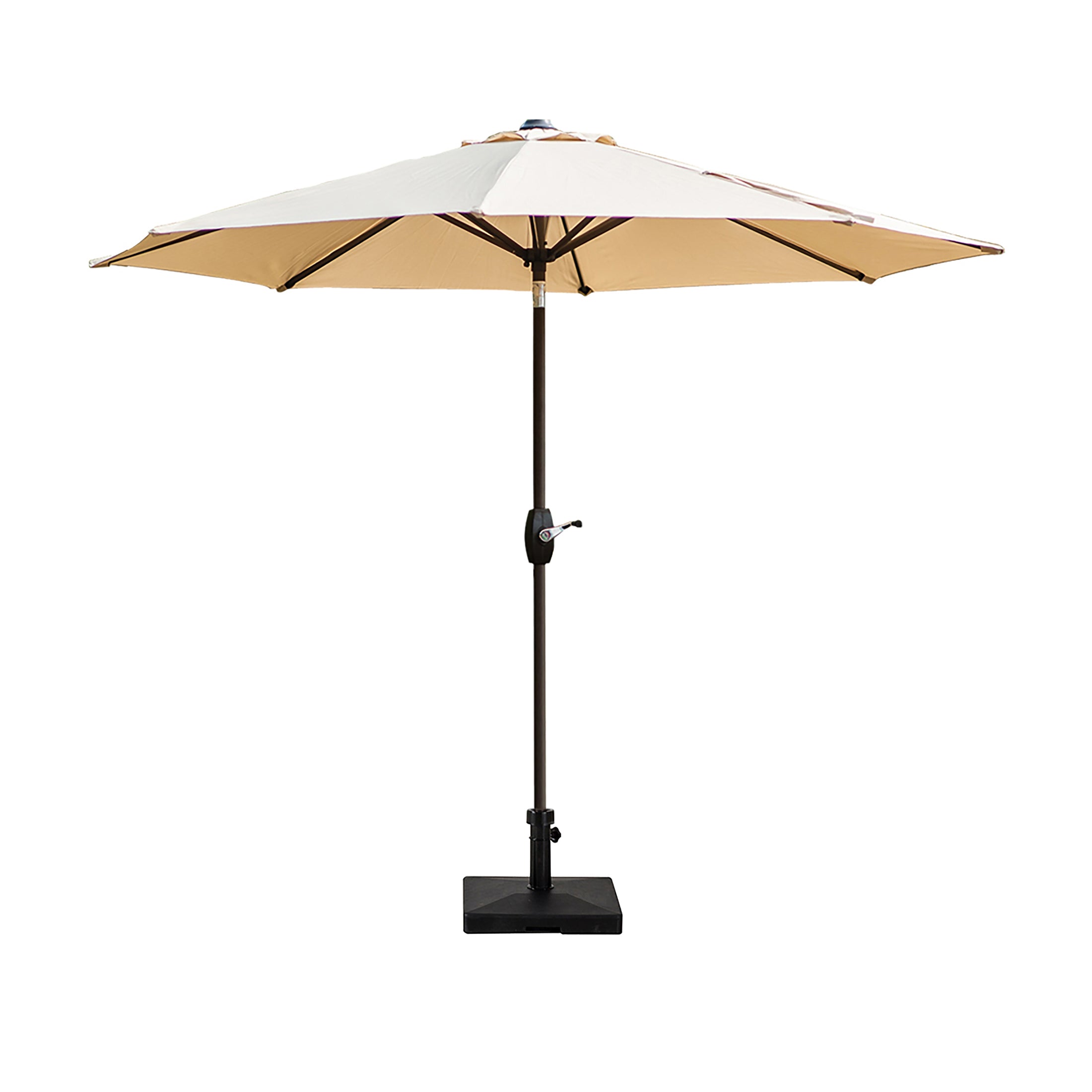 Cabana 9 ft. Patio Table Umbrella with 50 lbs concrete weight base kit
