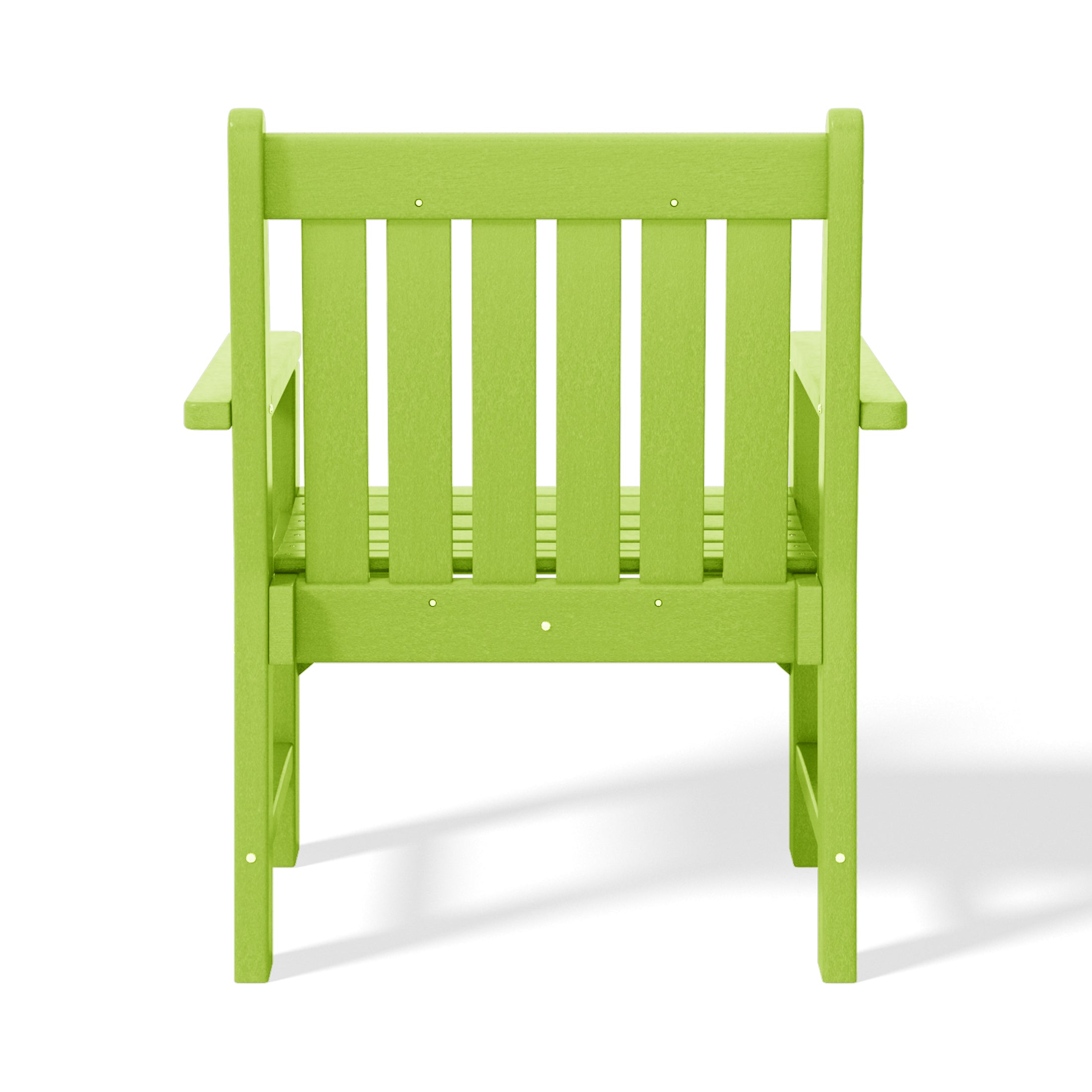 Paradise Outdoor Patio 3-Piece HDPE Adirondack Garden Chairs with Square Adirondack Side Table Set