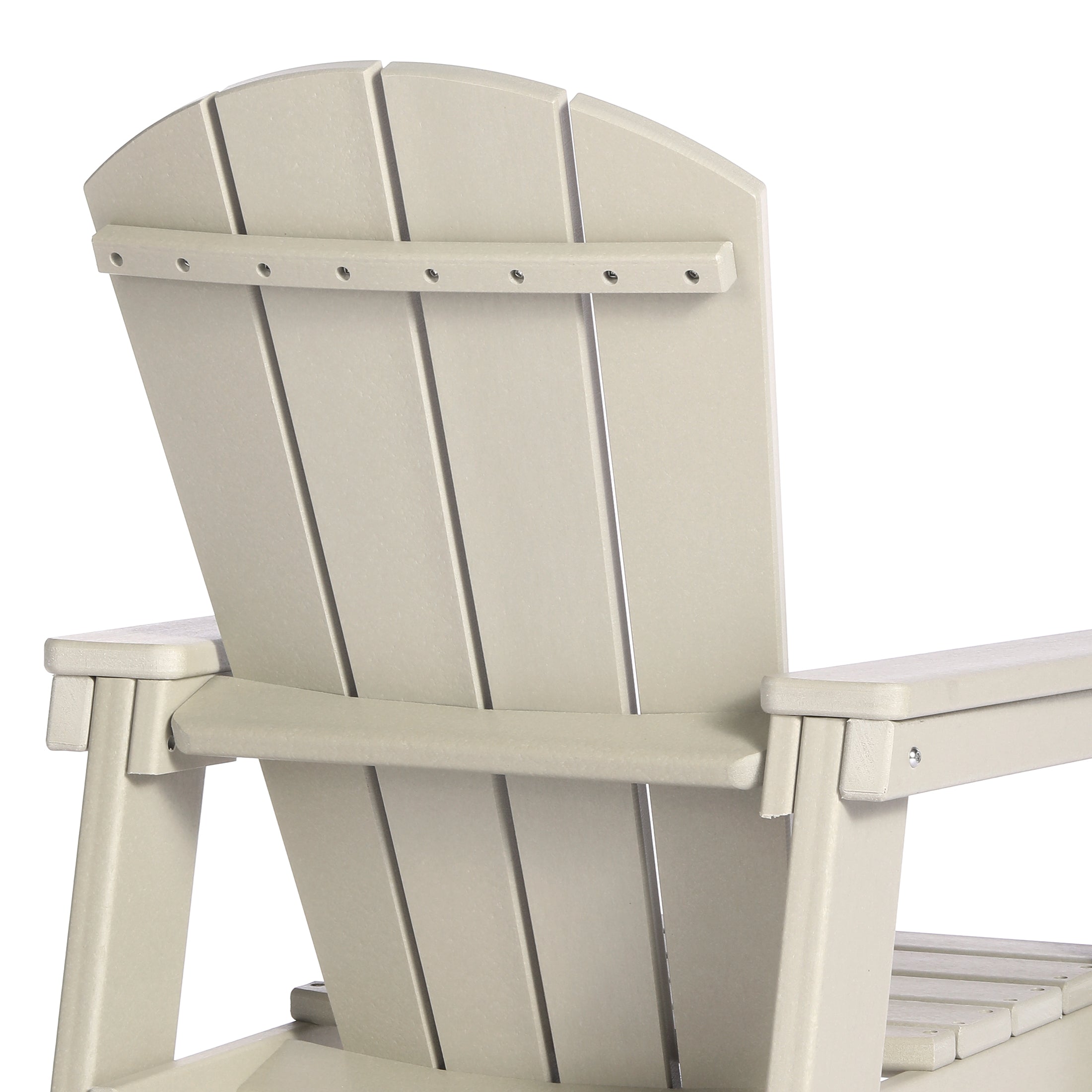 Paradise 2-Piece Kids Outdoor HDPE Adirondack Chair With Square Side Table Set