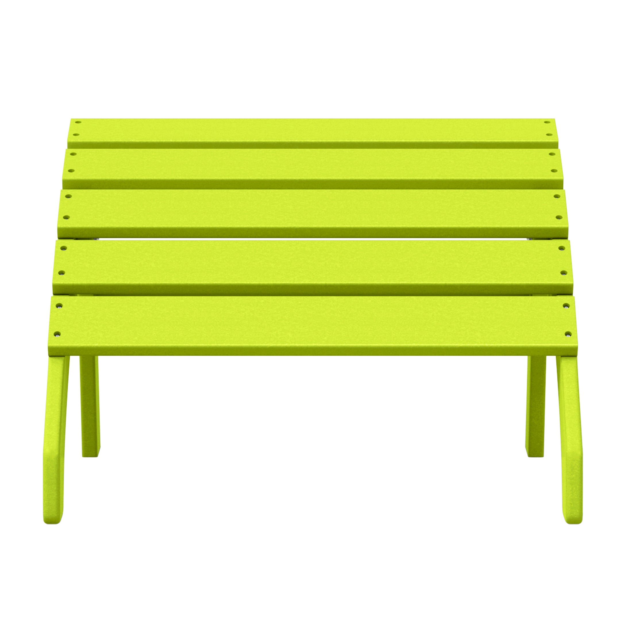 Portside Outdoor Patio HDPE Adirondack Ottoman Footrest