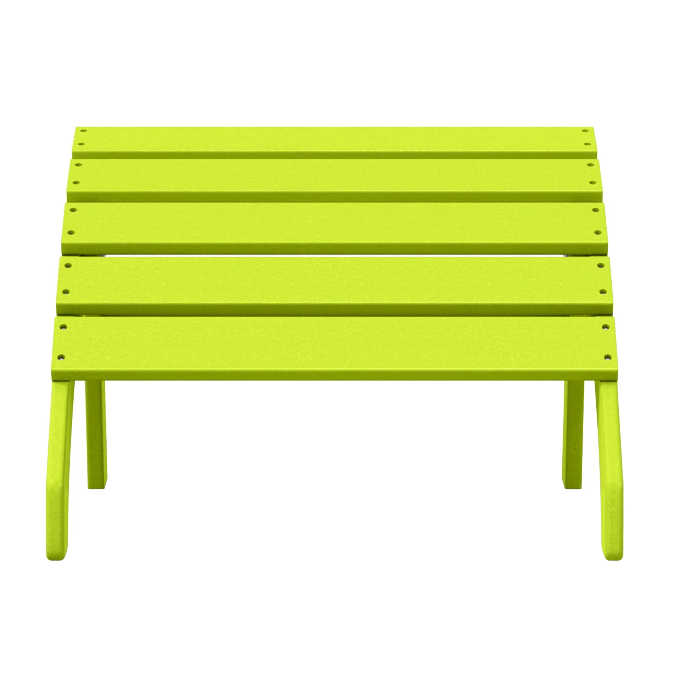 Portside Outdoor Patio HDPE Adirondack Ottoman Footrest