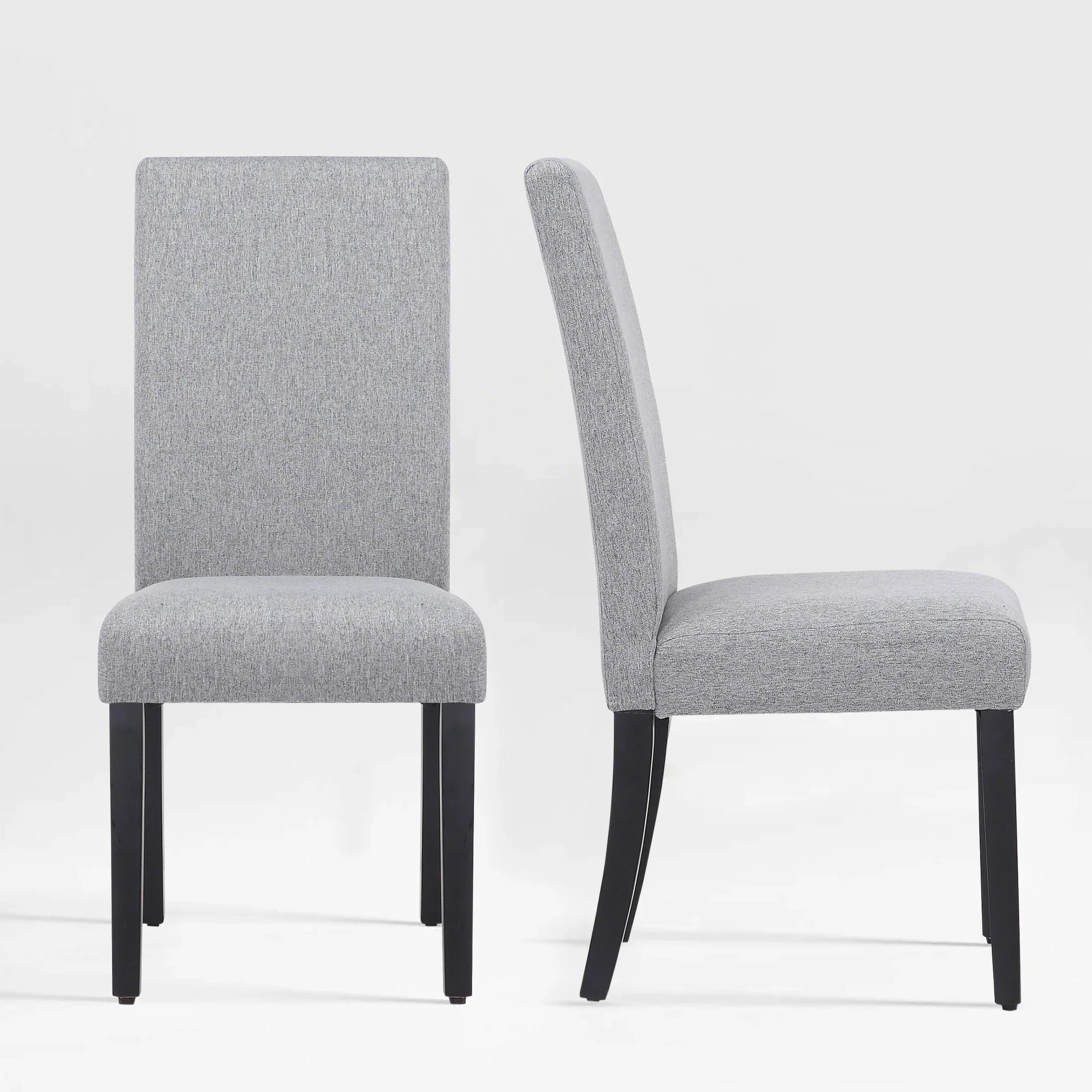 Adison Linen fabric tufted upholstered dining chairs ( 2 piece set )