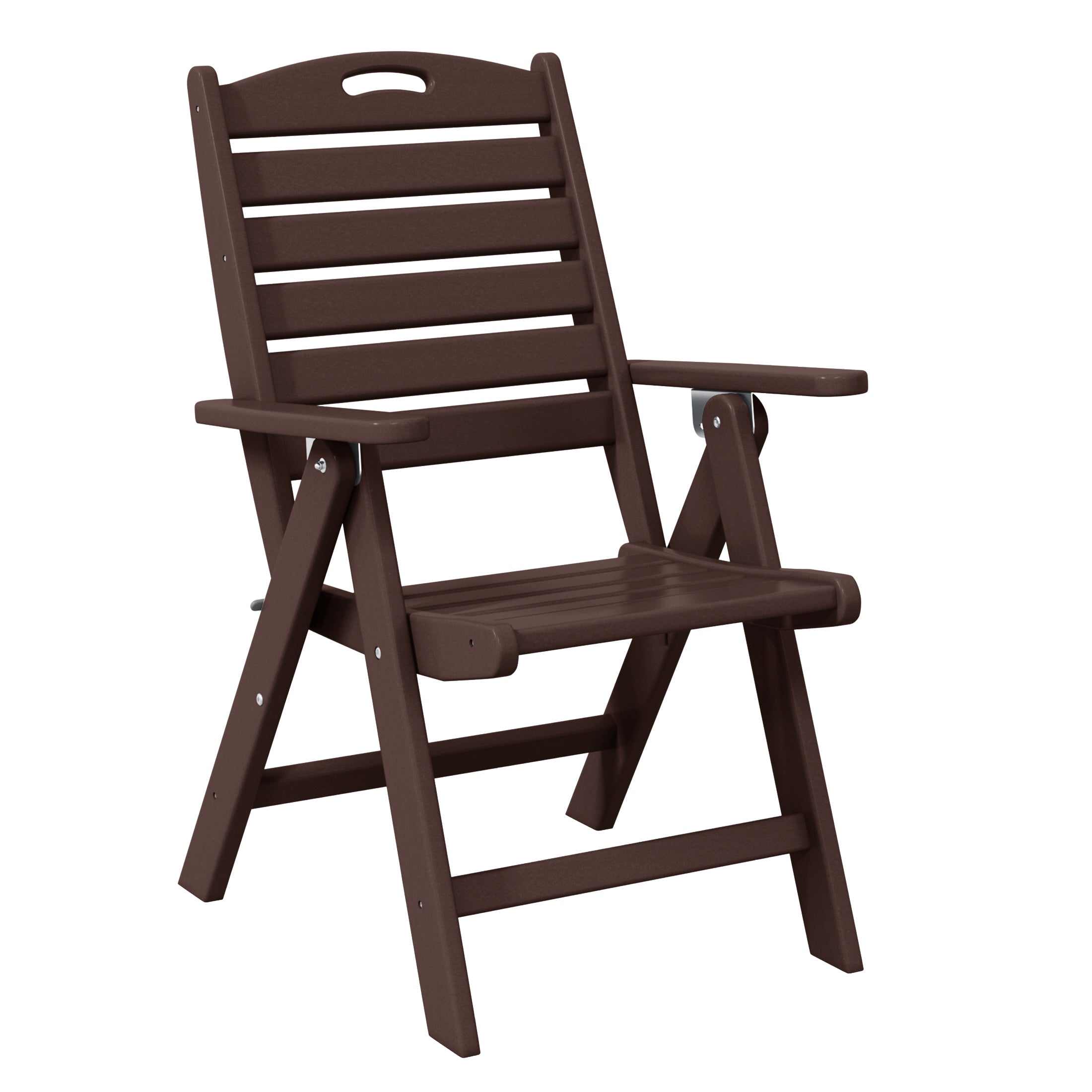 Paradise 5-Piece HDPE Square Patio Dining Table Set with Foldable Chairs