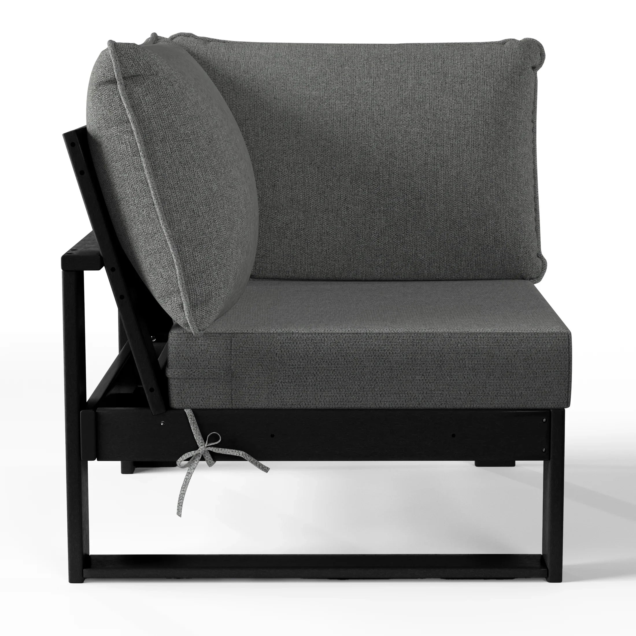 Rockaway Outdoor HDPE Sectional Corner Sofa Seat with Water-Proof Cushions