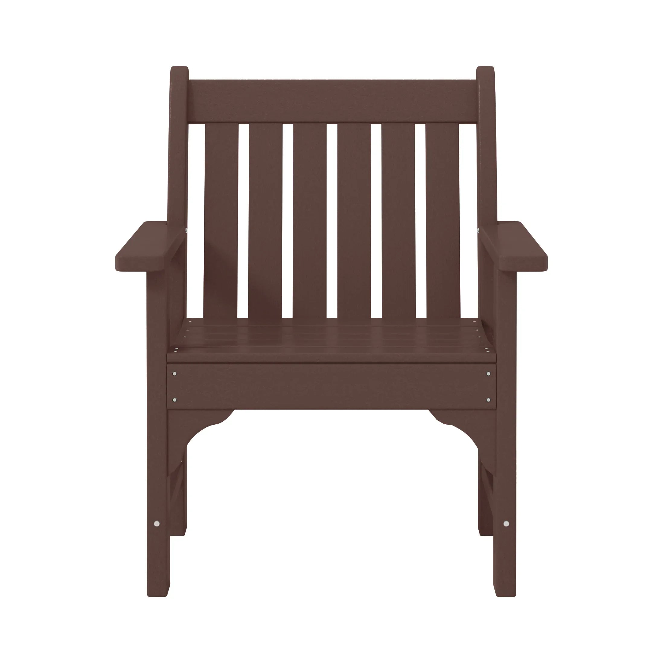 Paradise Outdoor Patio HDPE Adirondack Dining Arm Chair