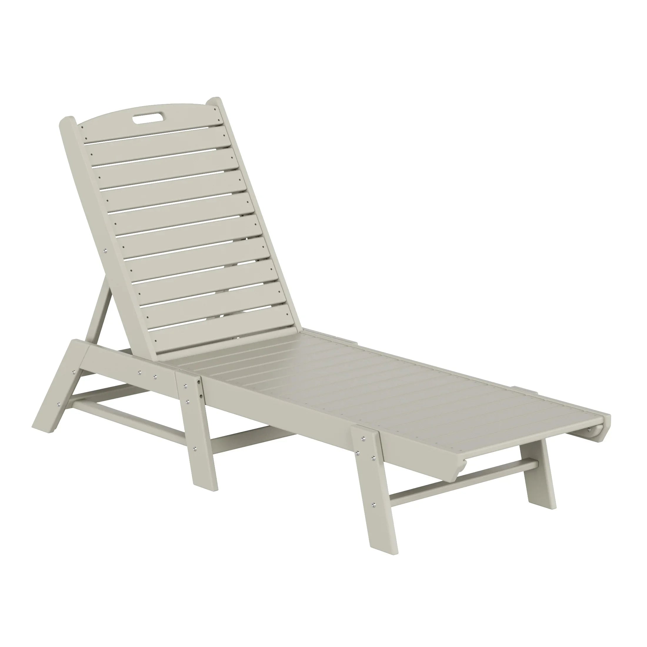 Paradise Poly Reclining Outdoor Patio Chaise Lounge Chair Adjustable