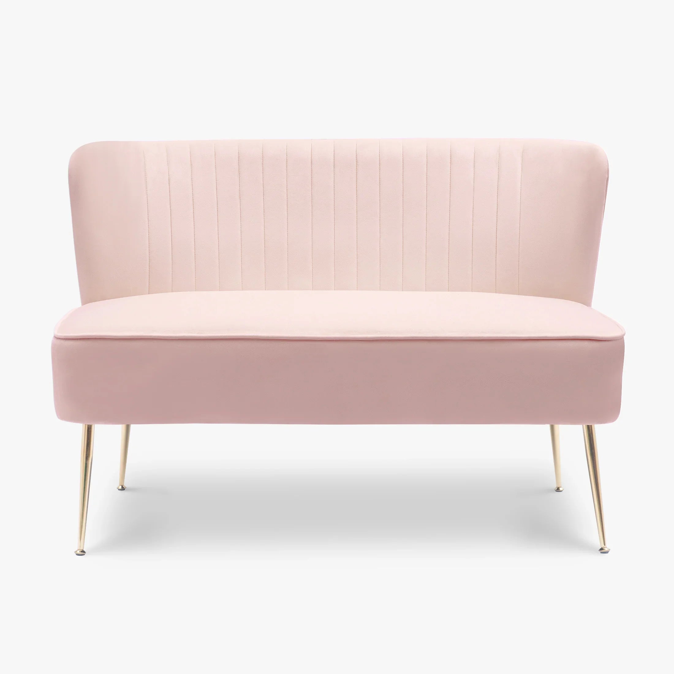 Alaia 46" Wide Upholstered Velvet Love Seat Sofa