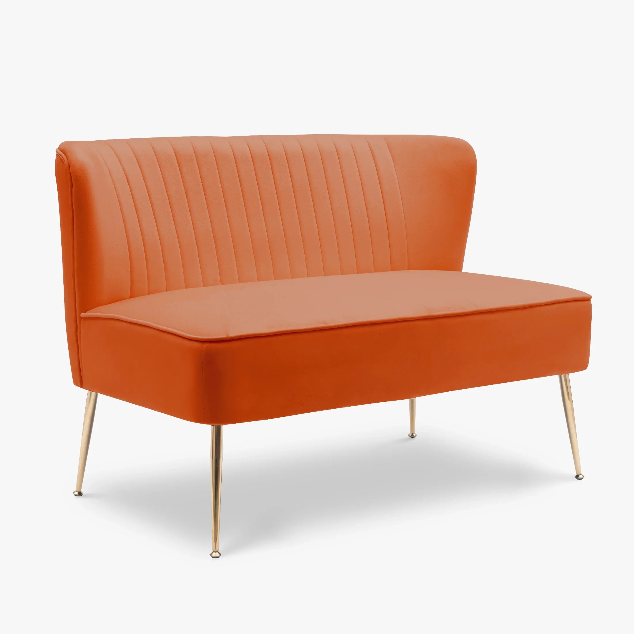 Alaia Mid Century Modern Tufted Velvet Loveseat Sofa and 25" Accent Chair 3-Piece Set