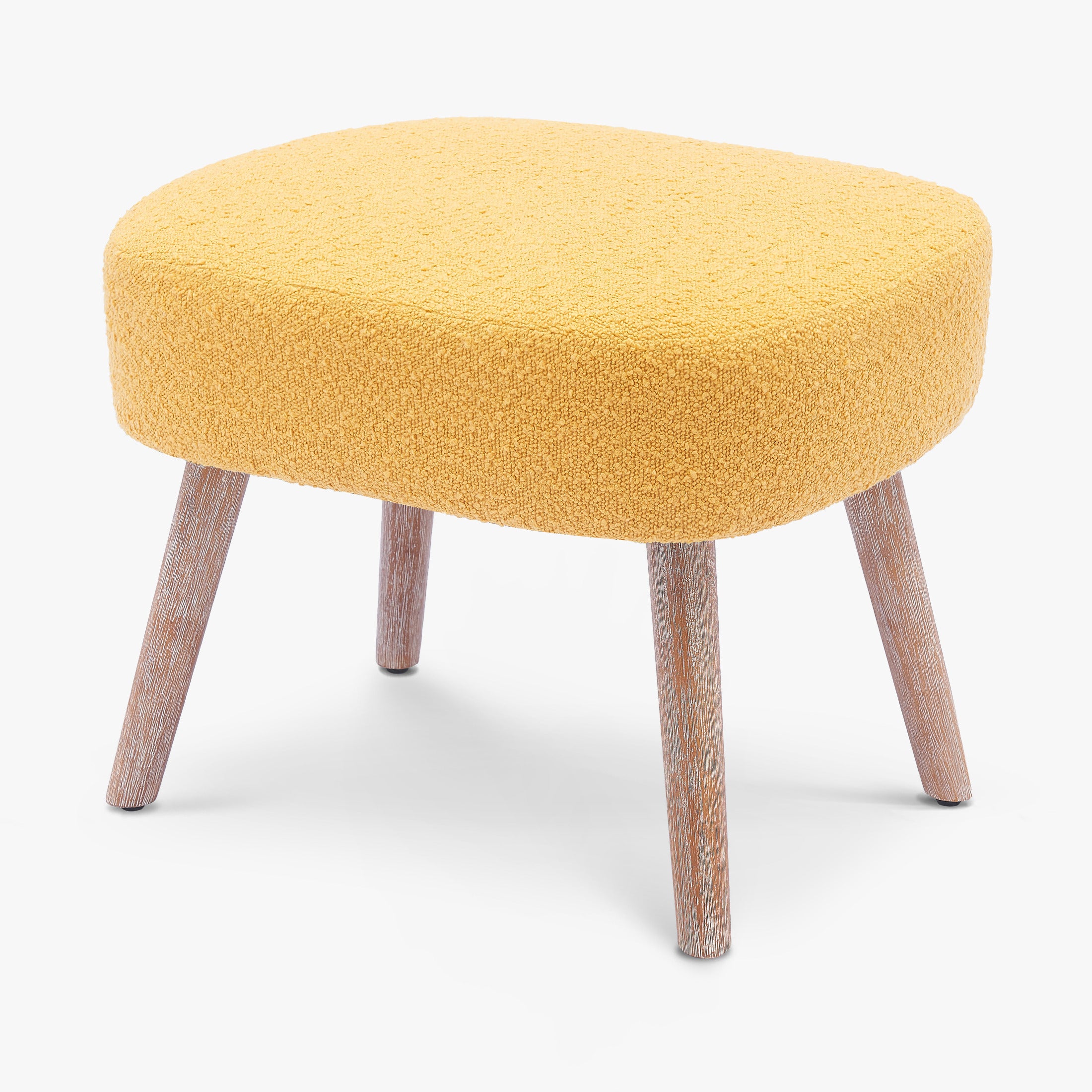 Amélie 21" Wide Square Upholstered Cushion Ottoman Foot Stool