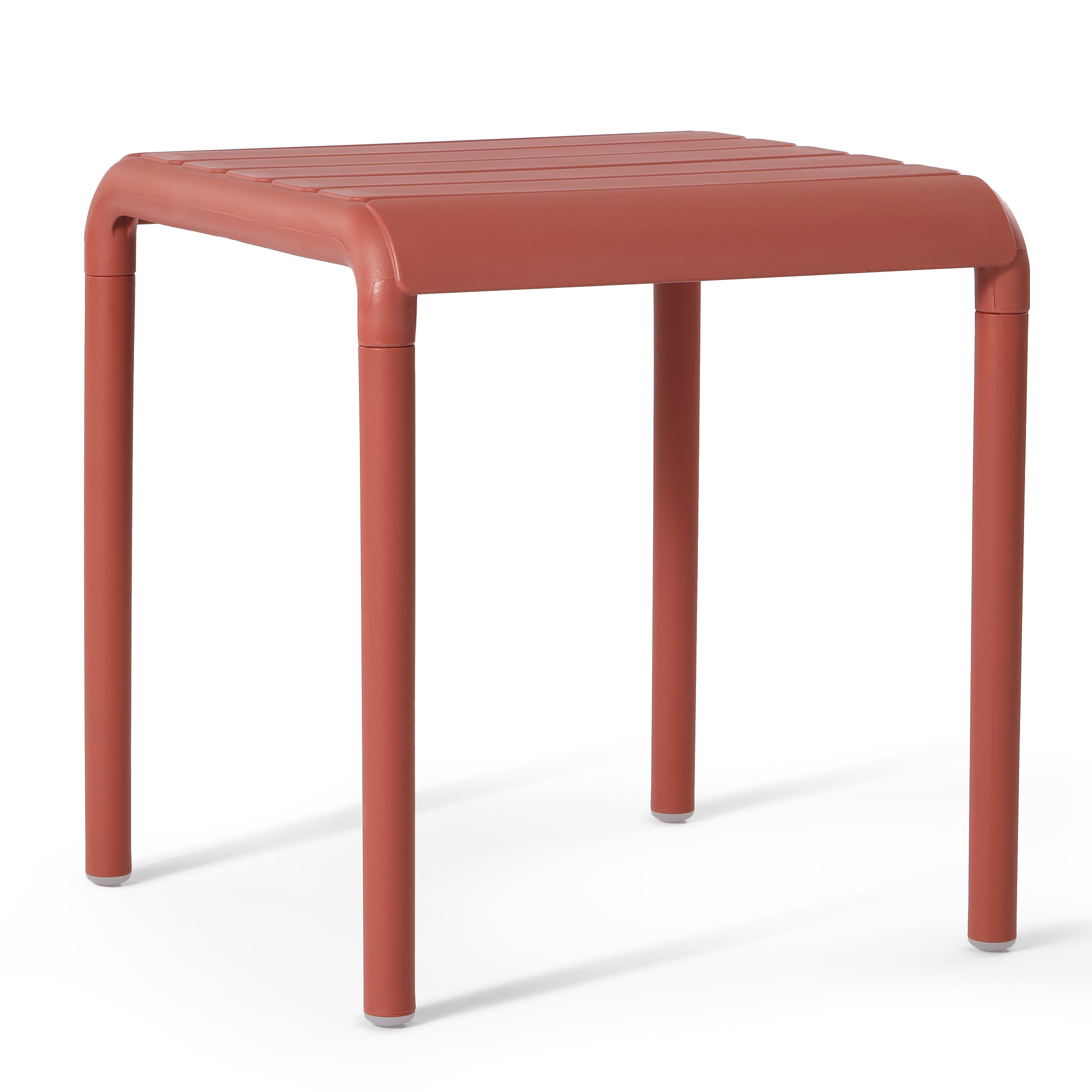 Sunshine Plastic Modern Outdoor Patio Accent Side Tables (Set of 2)