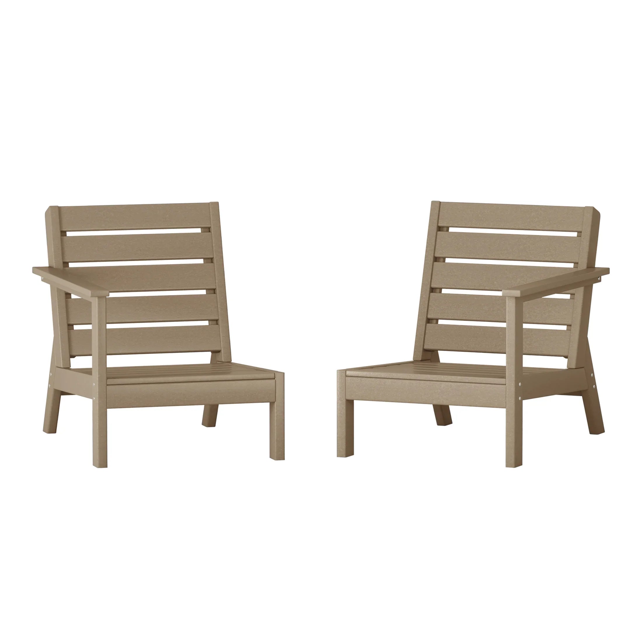 Portsmouth Outdoor Patio HDPE Deep Seating Sectional Loveseat