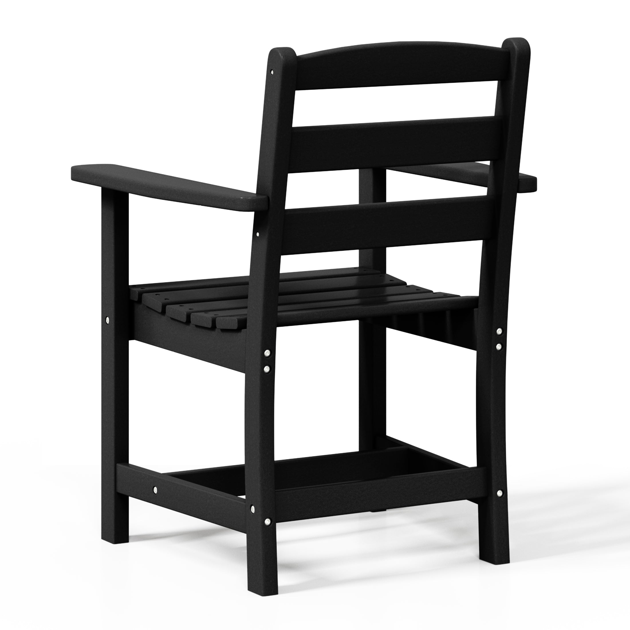 Palms Outdoor HDPE Patio Classic Dining Arm Chair