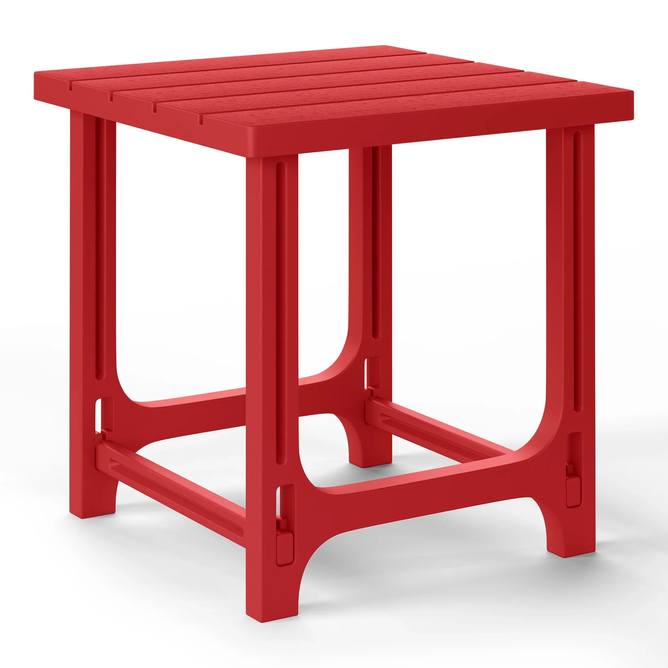 Cayman Outdoor 18" HDPE Square Adirondack Patio Side Table