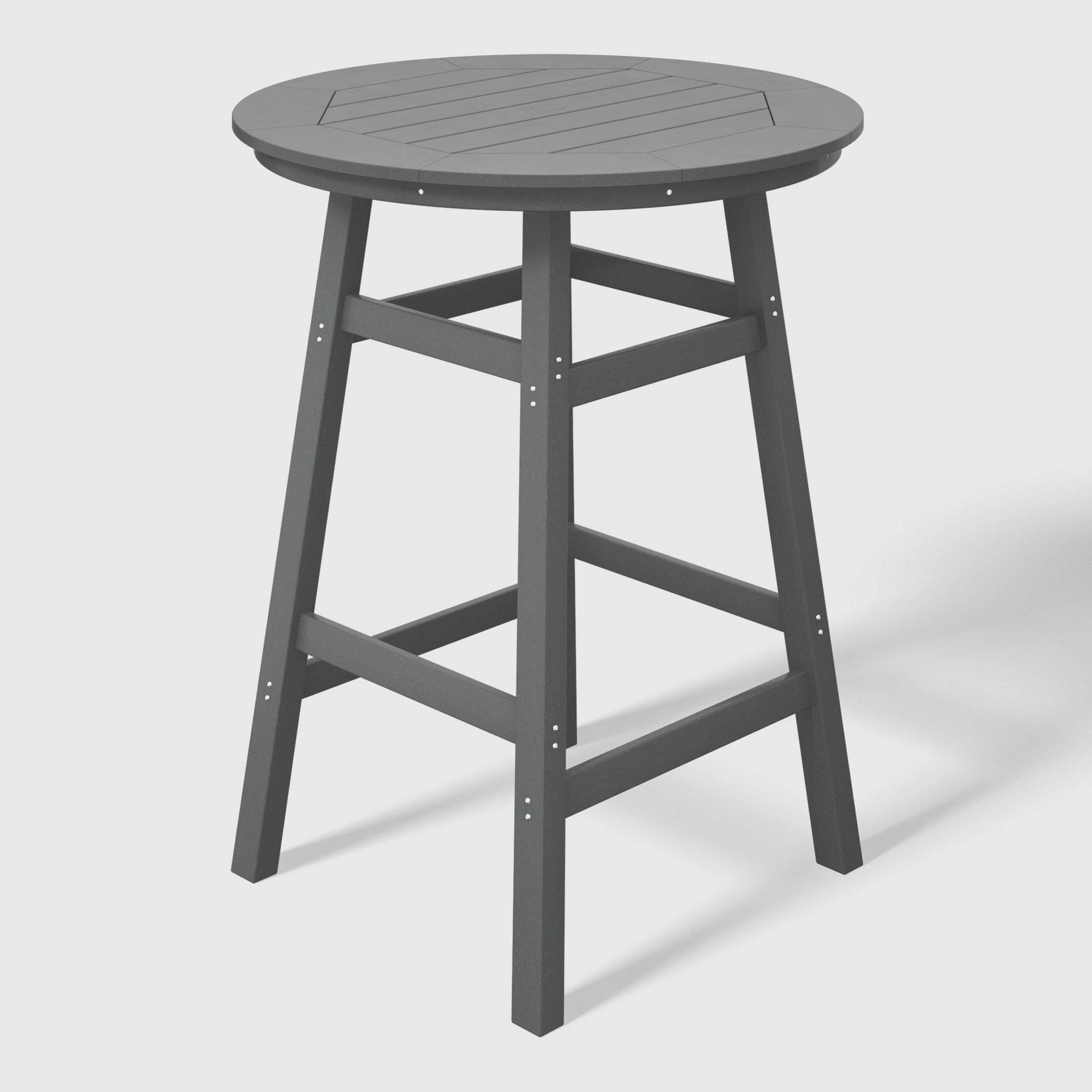 Paradise Outdoor 35" HDPE Round Patio Bar Height Table