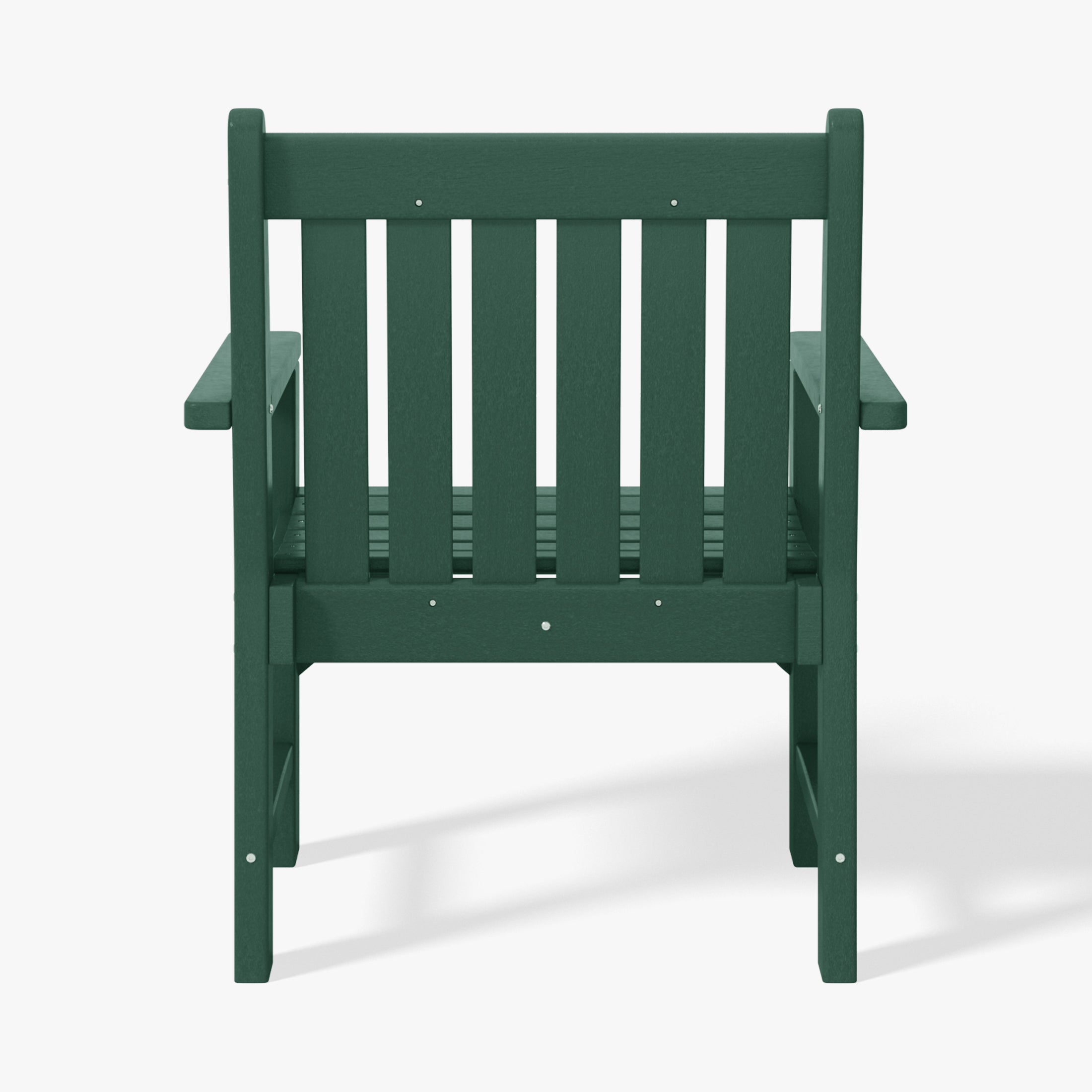 Paradise Outdoor Patio 2-Piece HDPE Adirondack Garden Chair with Square Adirondack Side Table Set
