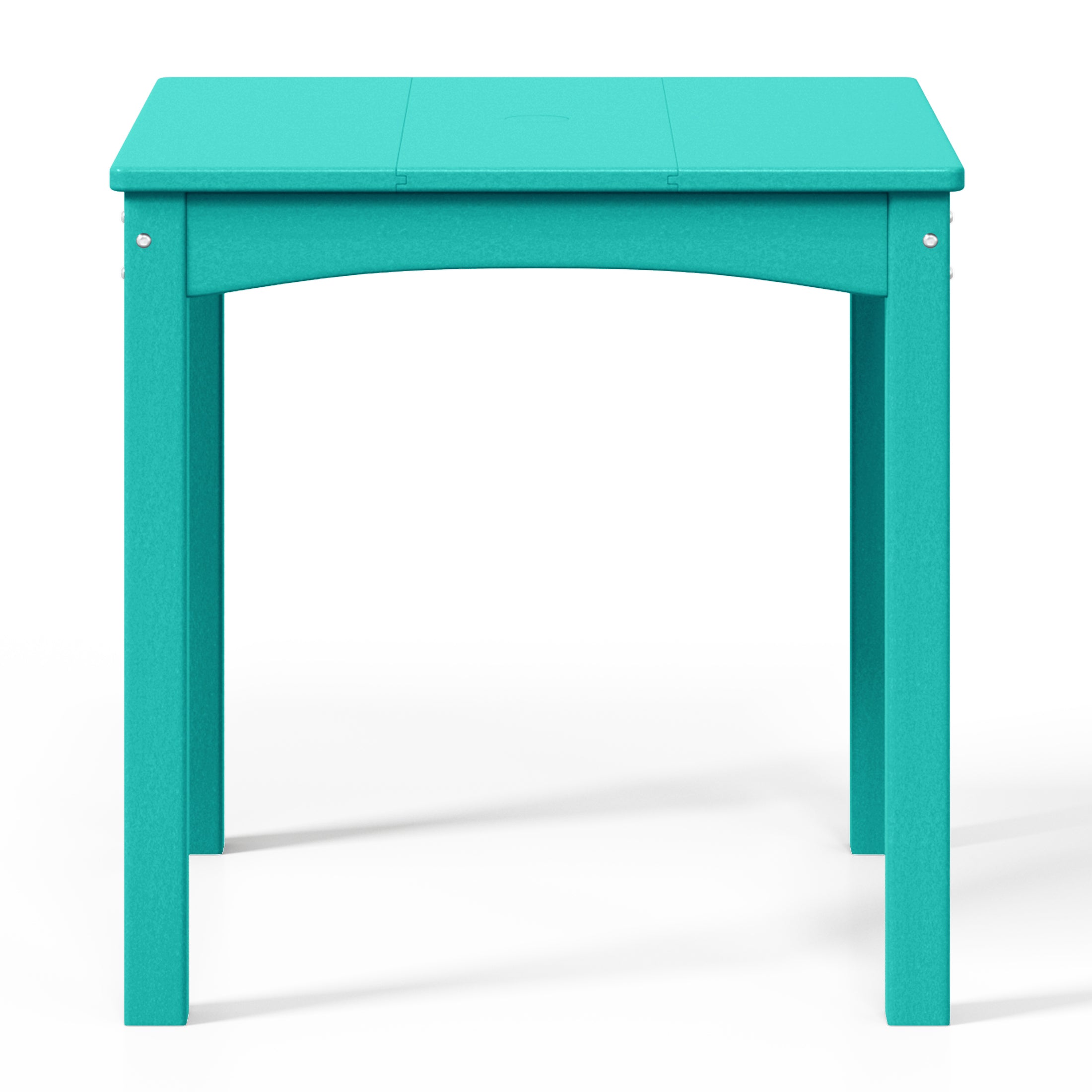 Playhouse Kids 24" Wide HDPE Plastic Childrens Square Dinner Table