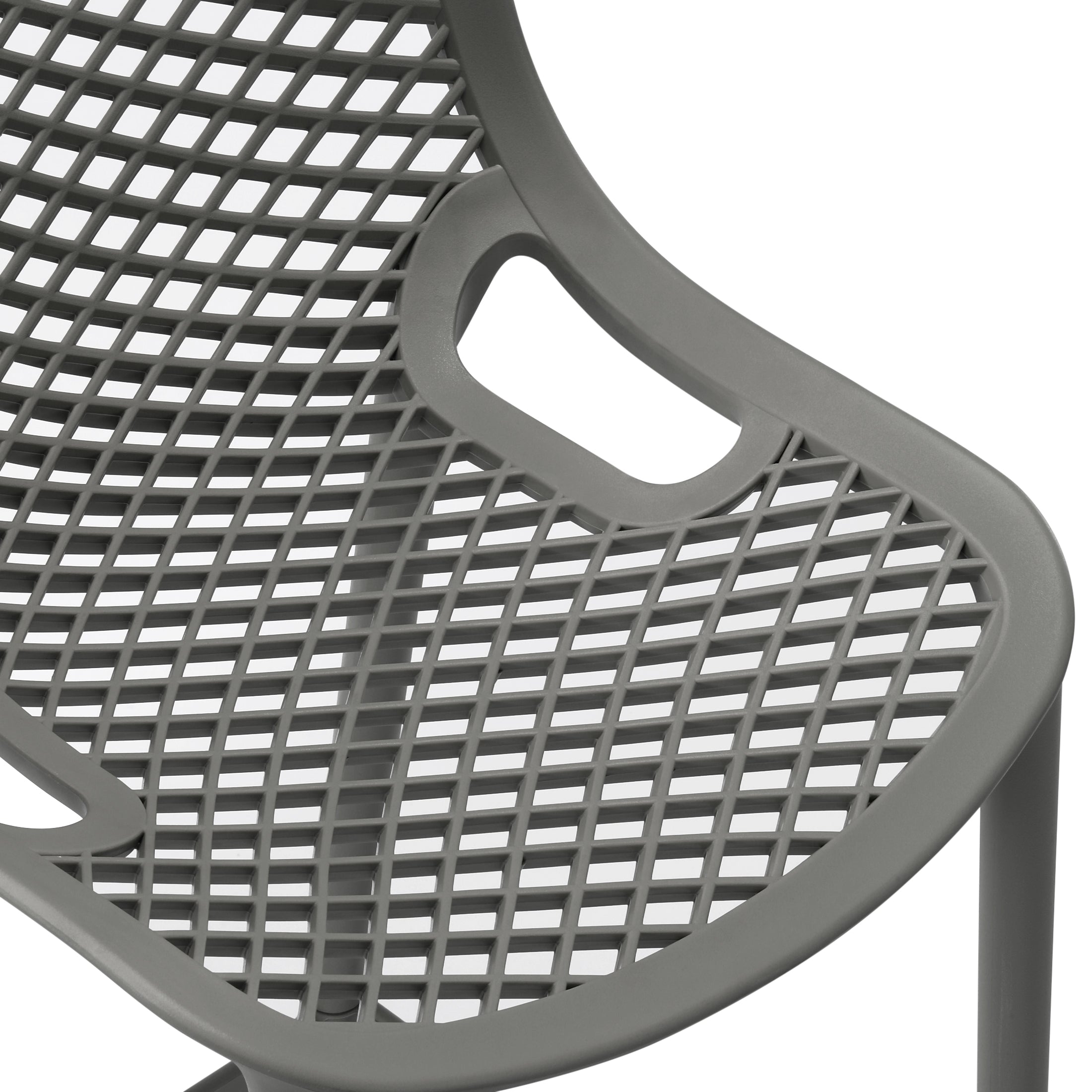 Sunshine 41.75" Outdoor Modern Polypropylene Plastic Patio Bar Height Stools (Set of 2)