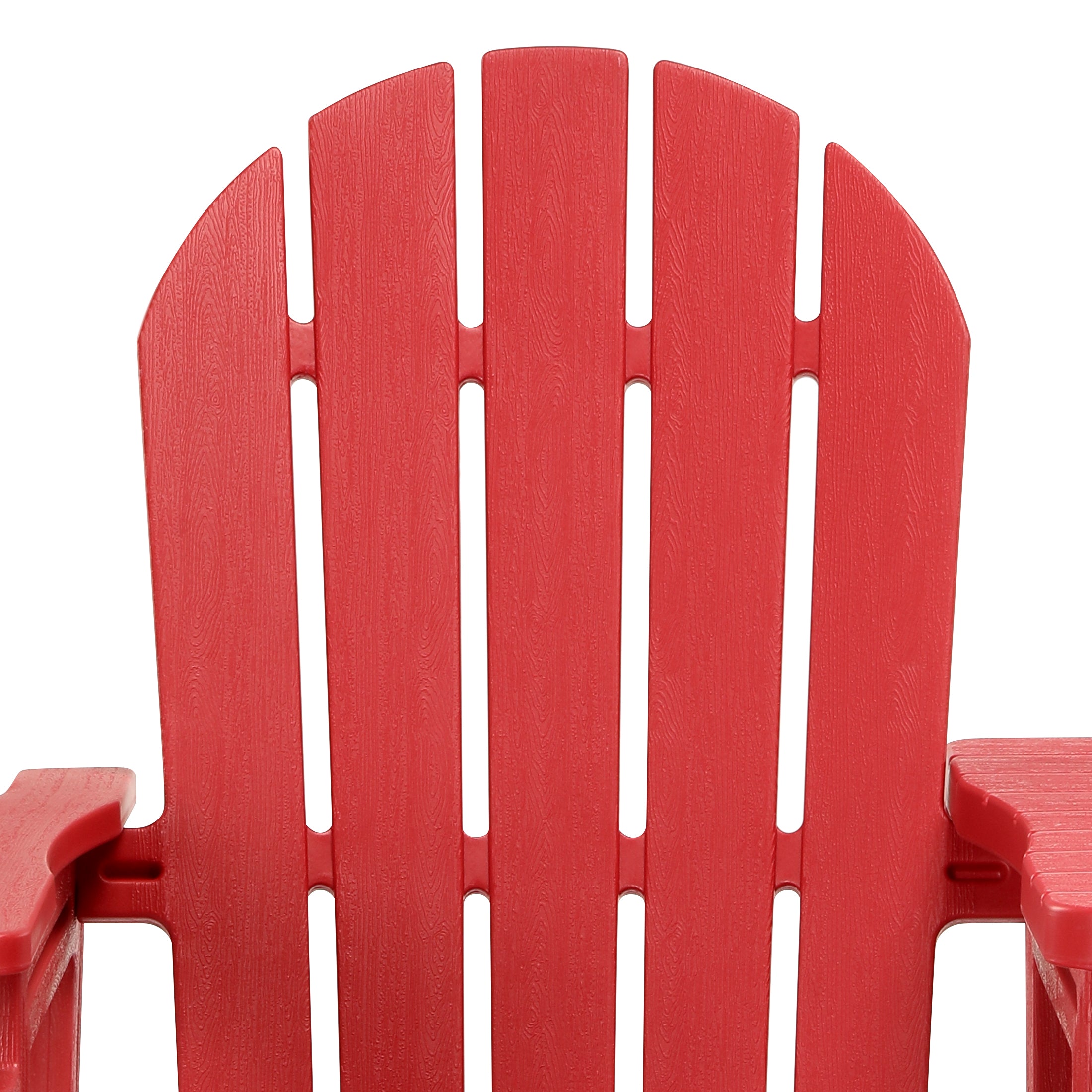 Cayman Outdoor HDPE Adirondack Chairs With Connecting Table Tray (Set of 2)