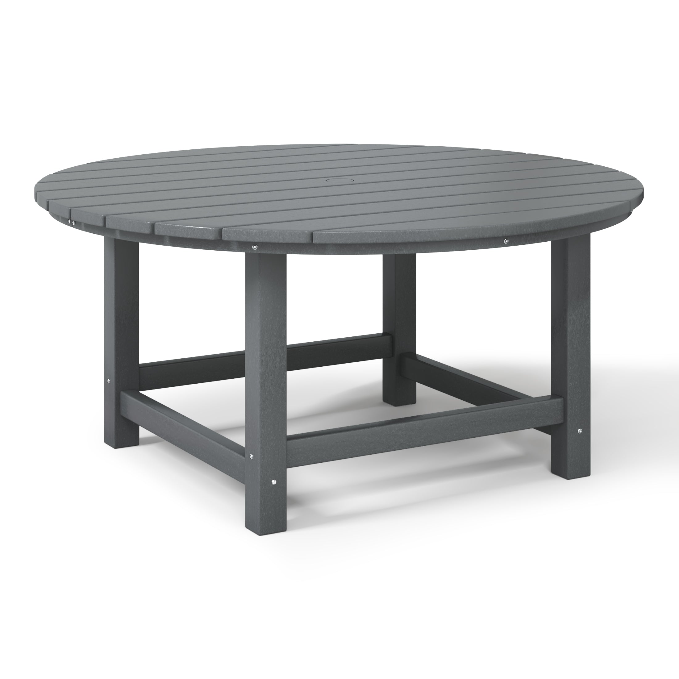 Paradise Low Outdoor HDPE Round Patio Coffee Table