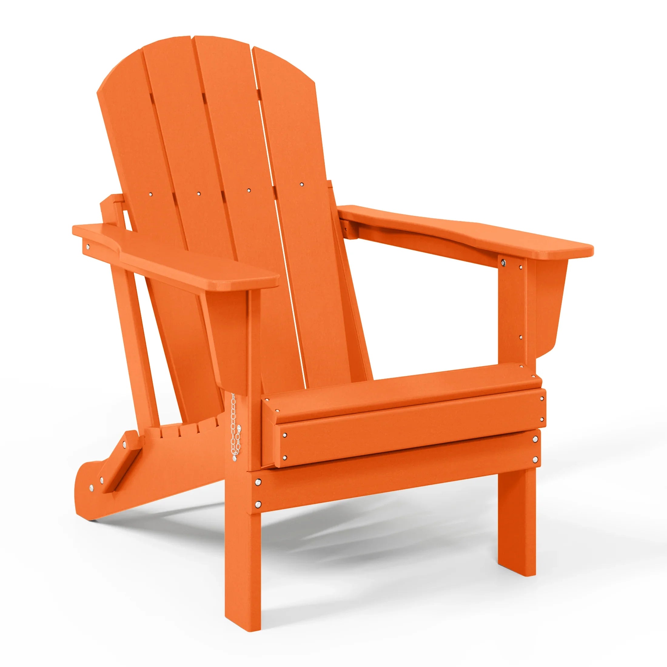 Paradise 5-Piece HDPE Folding Adirondack Chair Outdoor Patio Conversation Set