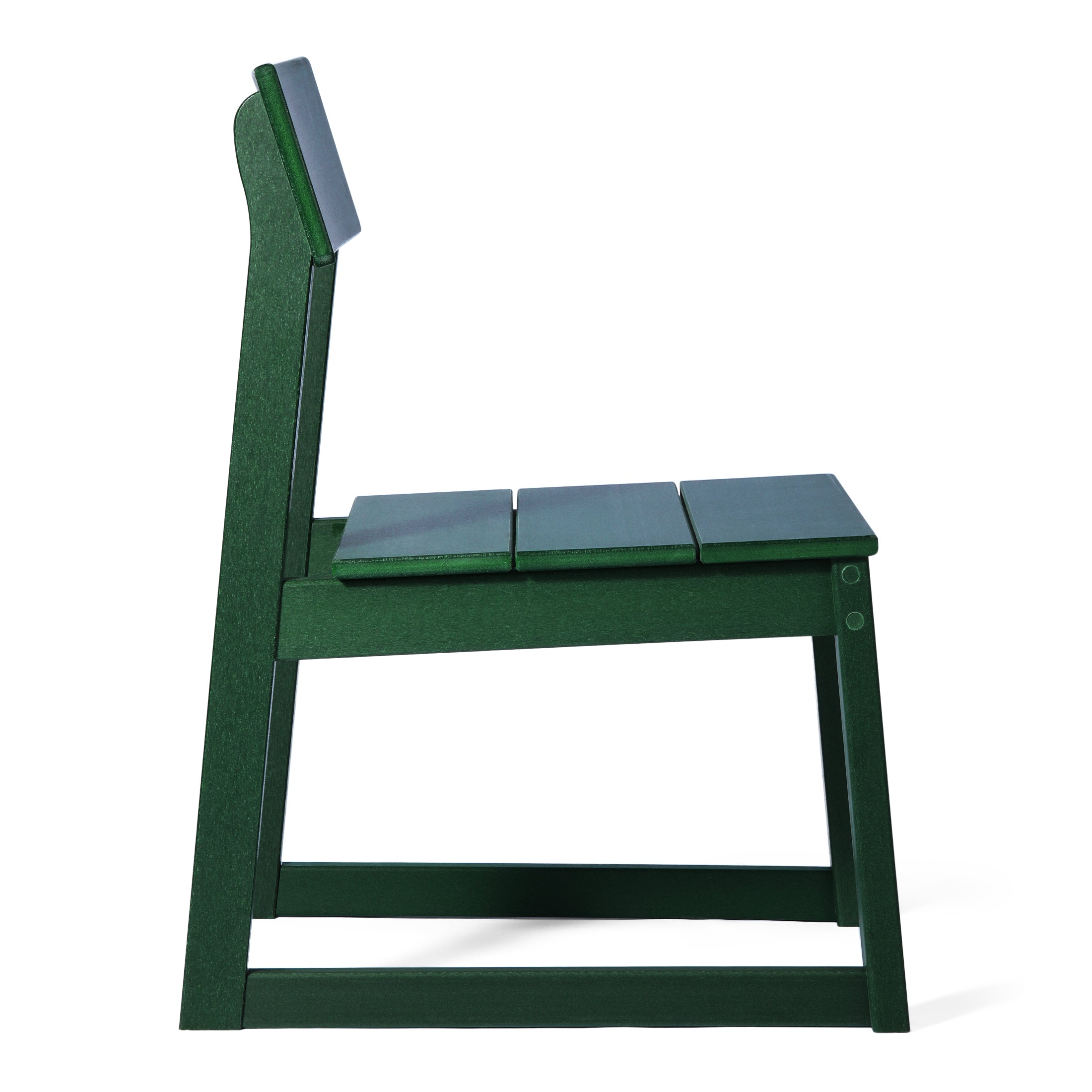 Cambria Modern HDPE Outdoor Armless Patio Dining Chairs (Set of 2)