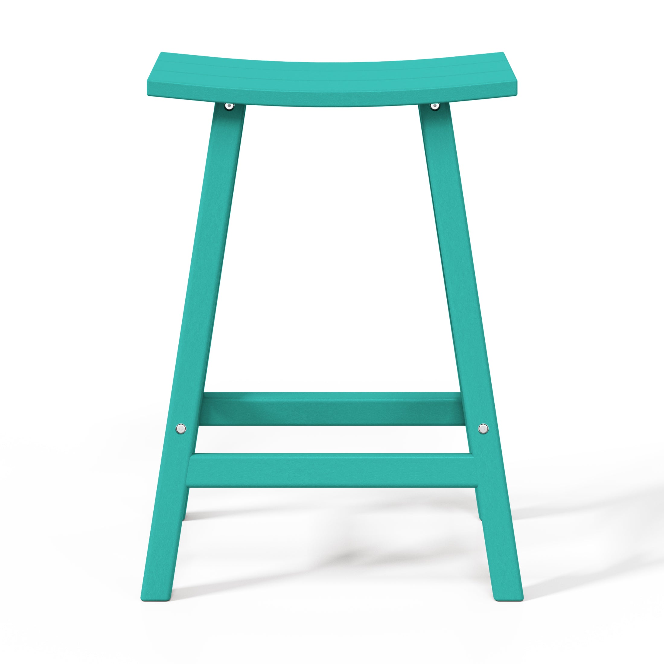 Paradise 24" HDPE Outdoor Patio Counter Height Bar Stools (Set of 2)