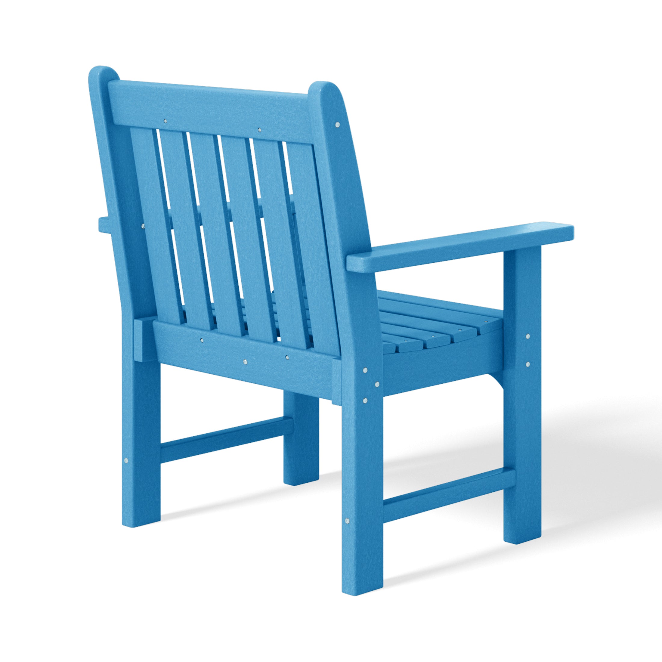 Paradise Outdoor Patio HDPE Adirondack Dining Arm Chairs (Set of 2)