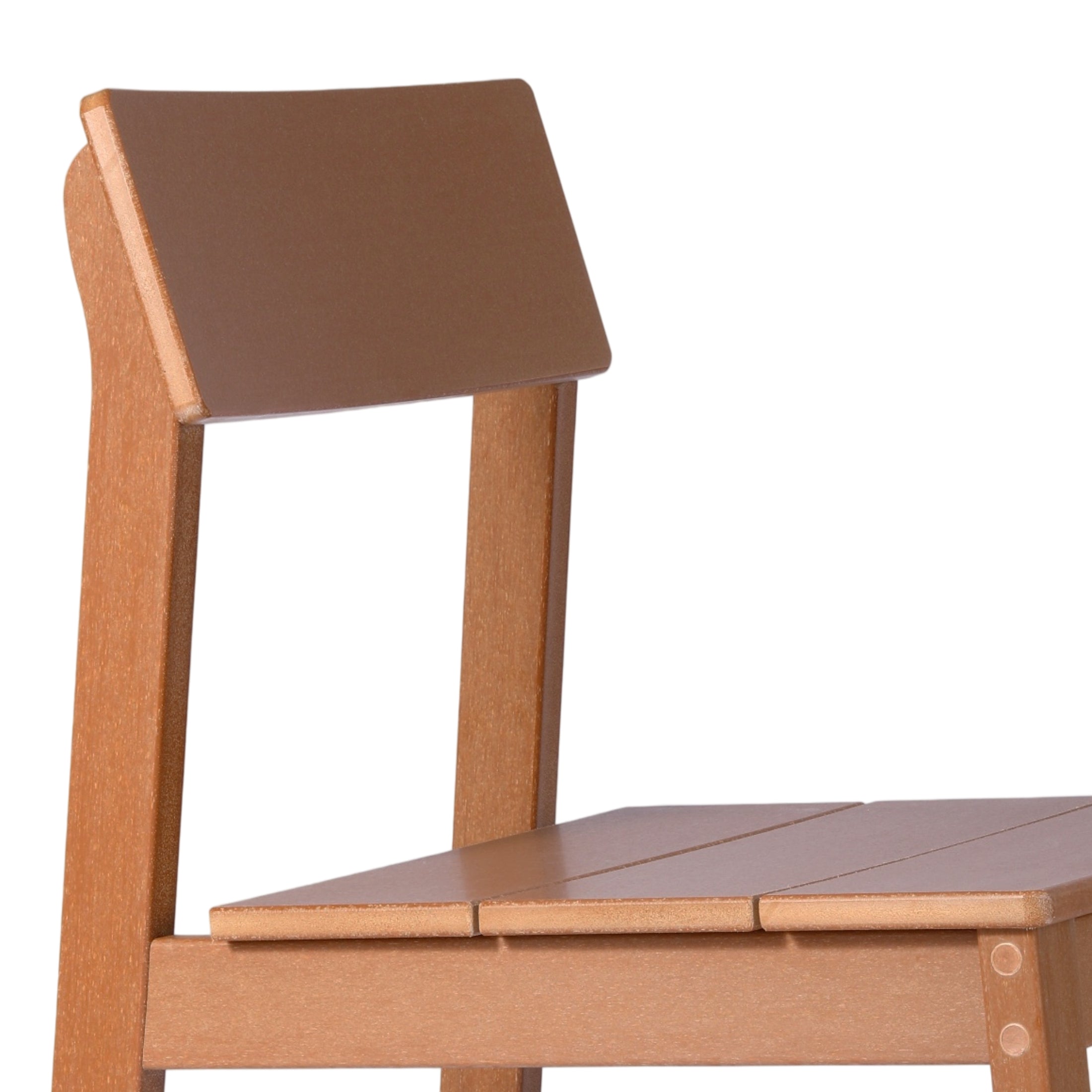 Cambria Modern HDPE Outdoor Armless Patio Dining Chairs (Set of 2)