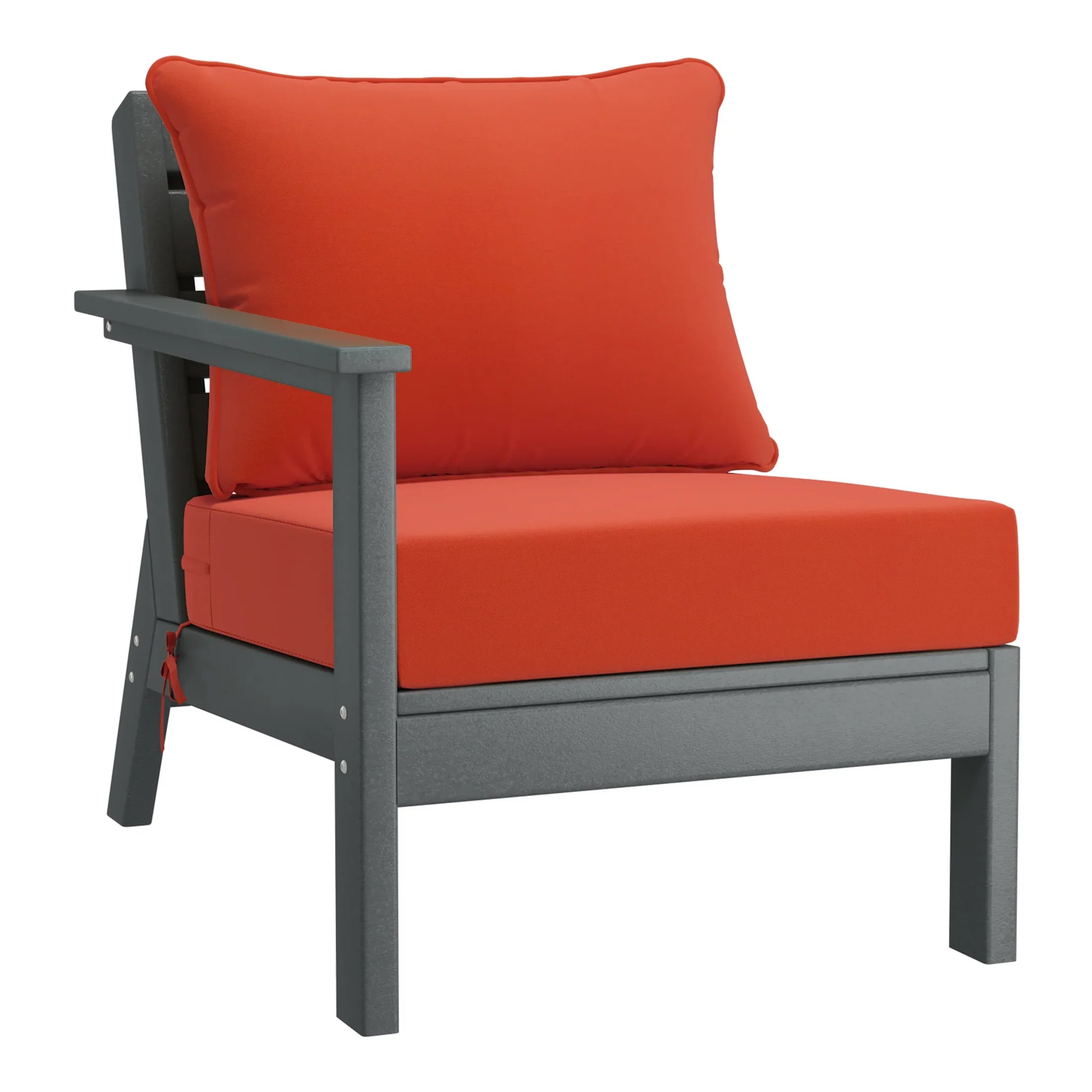 Portsmouth Outdoor Patio HDPE Sectional Sofa with Patio Cushions