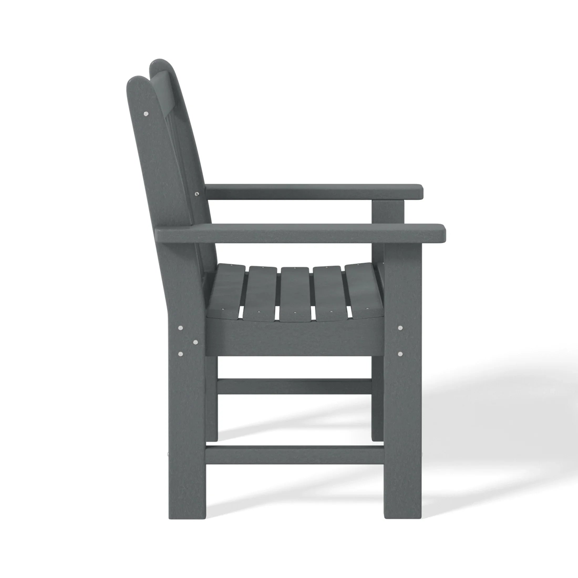 Paradise Outdoor Patio HDPE Adirondack Dining Arm Chair