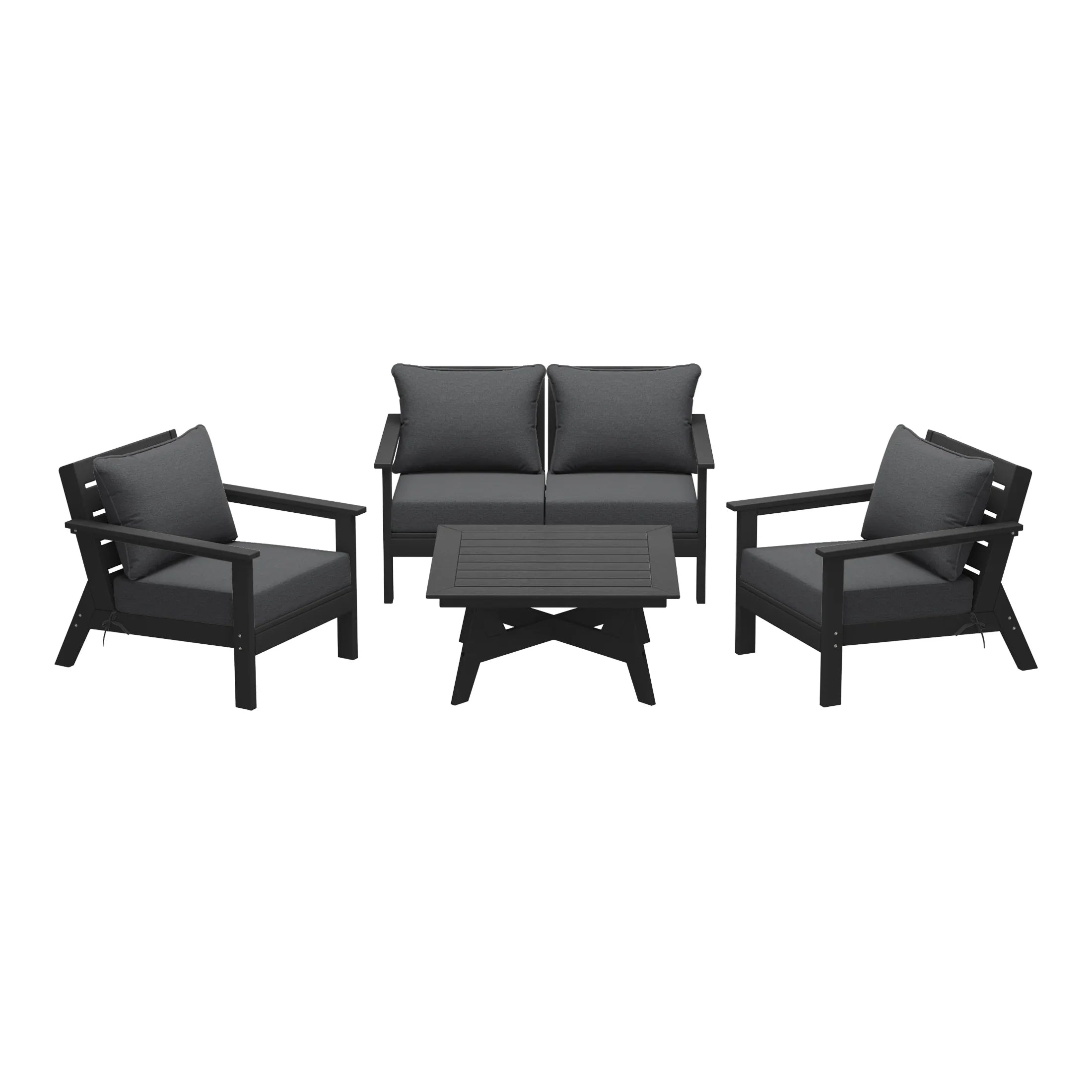 Portsmouth Outdoor 5-Piece Modular Sectional Patio Furniture Sofa Set