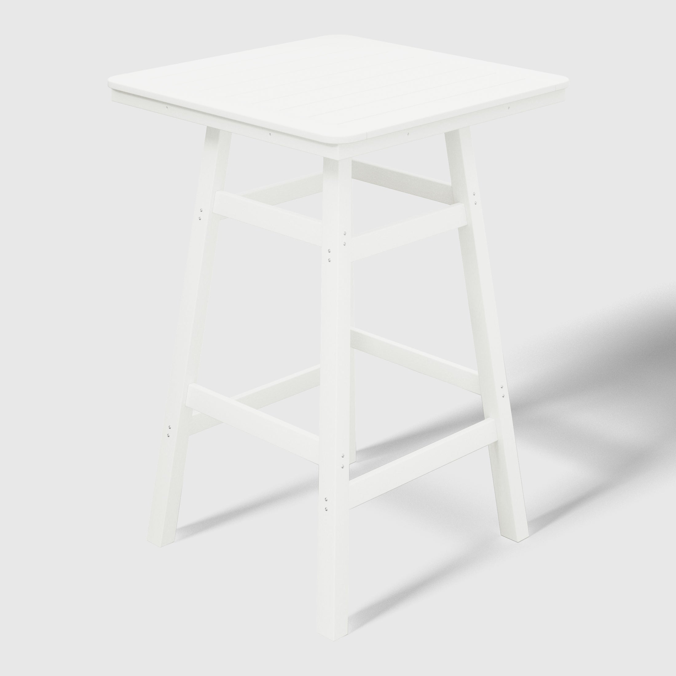 Paradise 30" Square Outdoor Patio Bistro Bar Table With Umbrella Hole